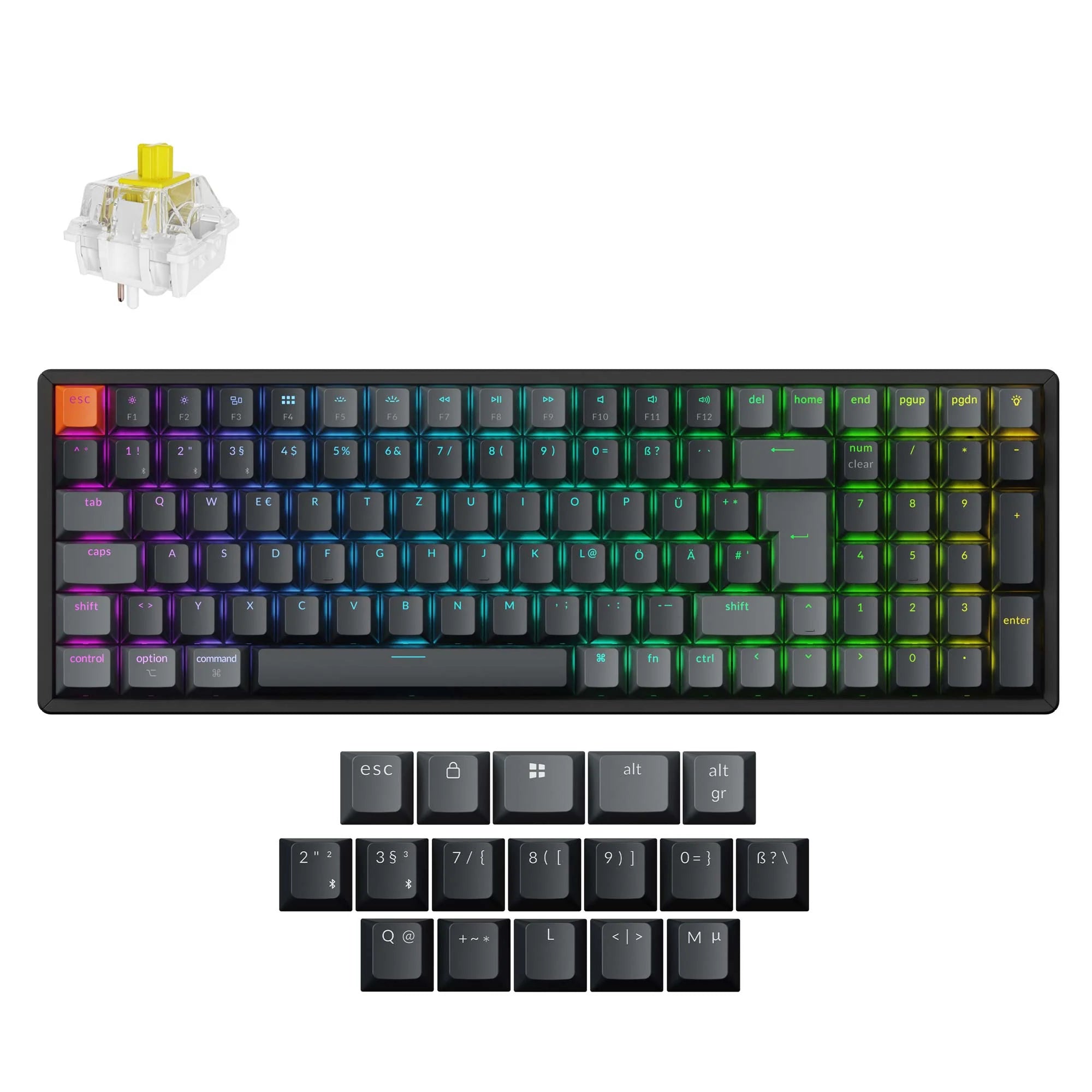 Keychron K4 QMK Wireless Mechanical Keyboard (ISO Layout) - Version 3 - View 6
