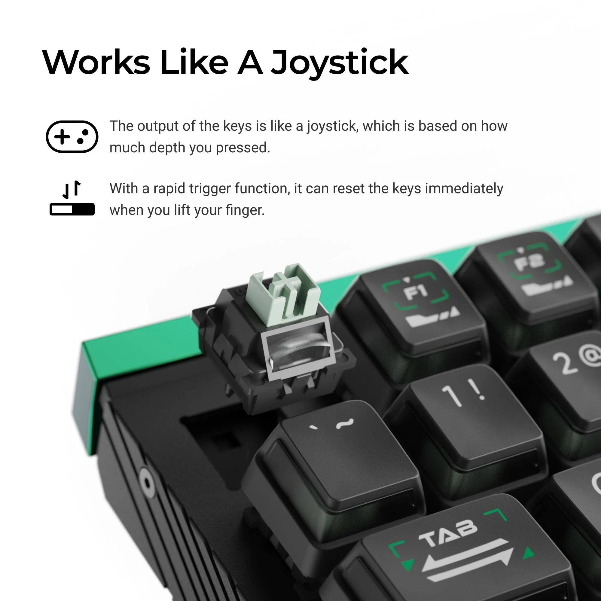 Lemokey L0 HE One Handed Magnetic Switch Gaming Keyboard - View 3