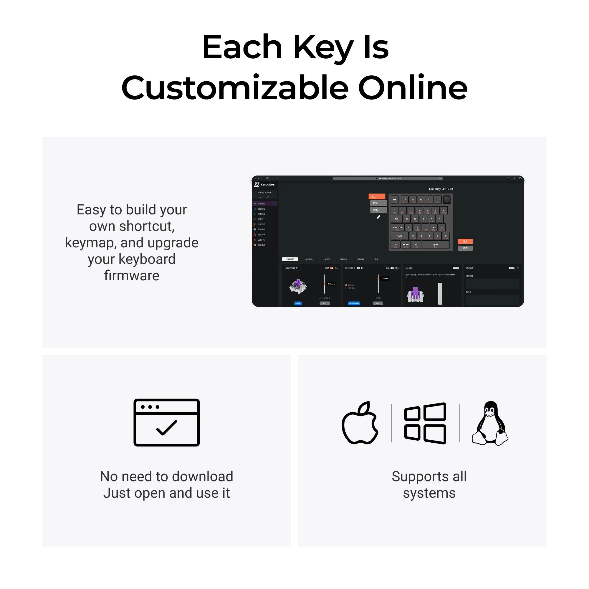 Lemokey L0 HE One Handed Magnetic Switch Gaming Keyboard - View 6