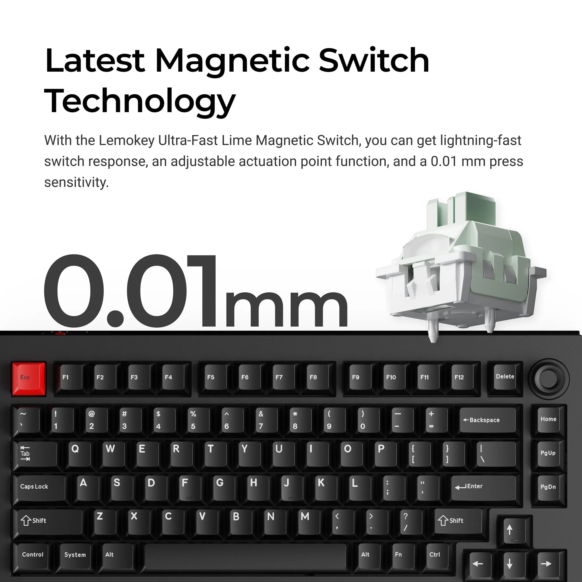 Lemokey L5 HE Magnetic Switch Custom Gaming Keyboard - View 2
