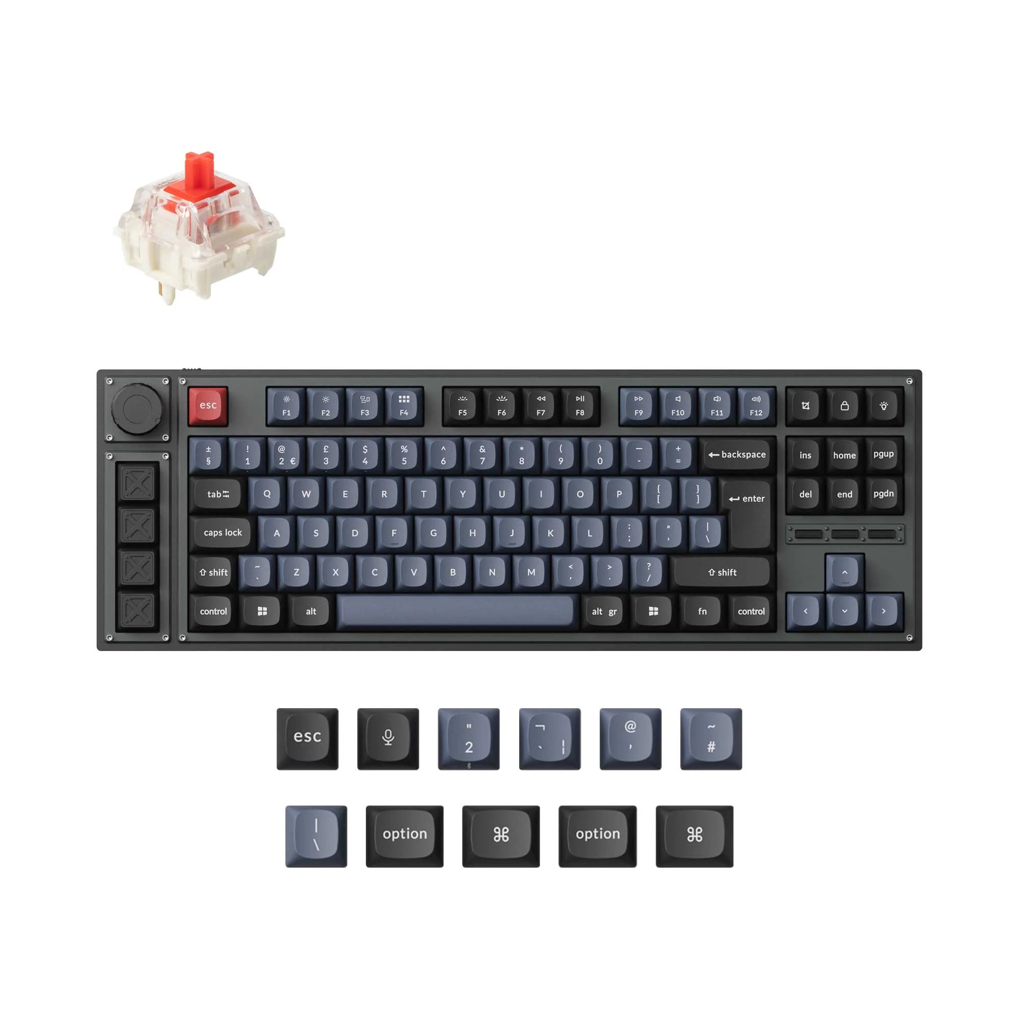 Lemokey L3 QMK/VIA Wireless Custom Mechanical Keyboard ISO Layout Collection - View 3