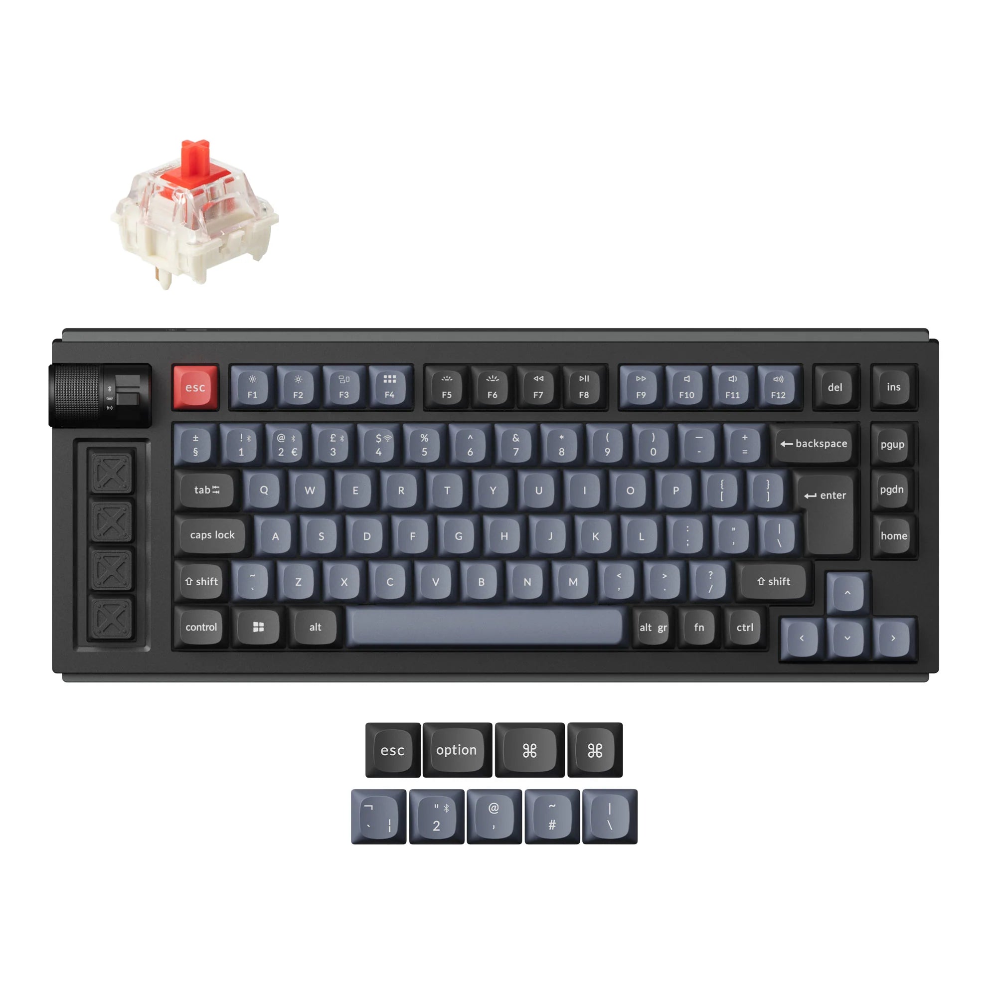 Lemokey L1 QMK Wireless Custom Mechanical Keyboard ISO Layout Collection - View 3