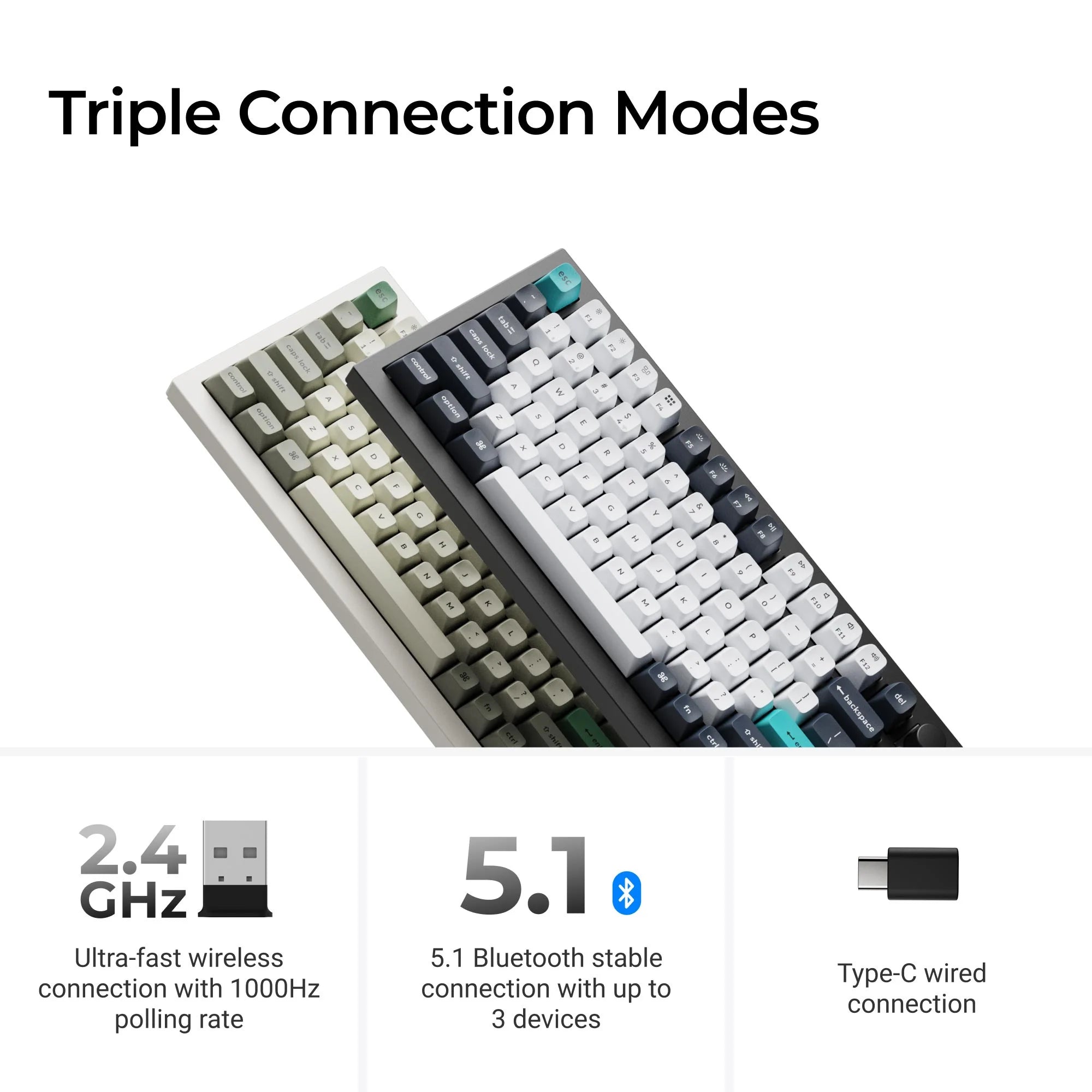 Keychron Q1 Max QMK/VIA Wireless Custom Mechanical Keyboard - View 3