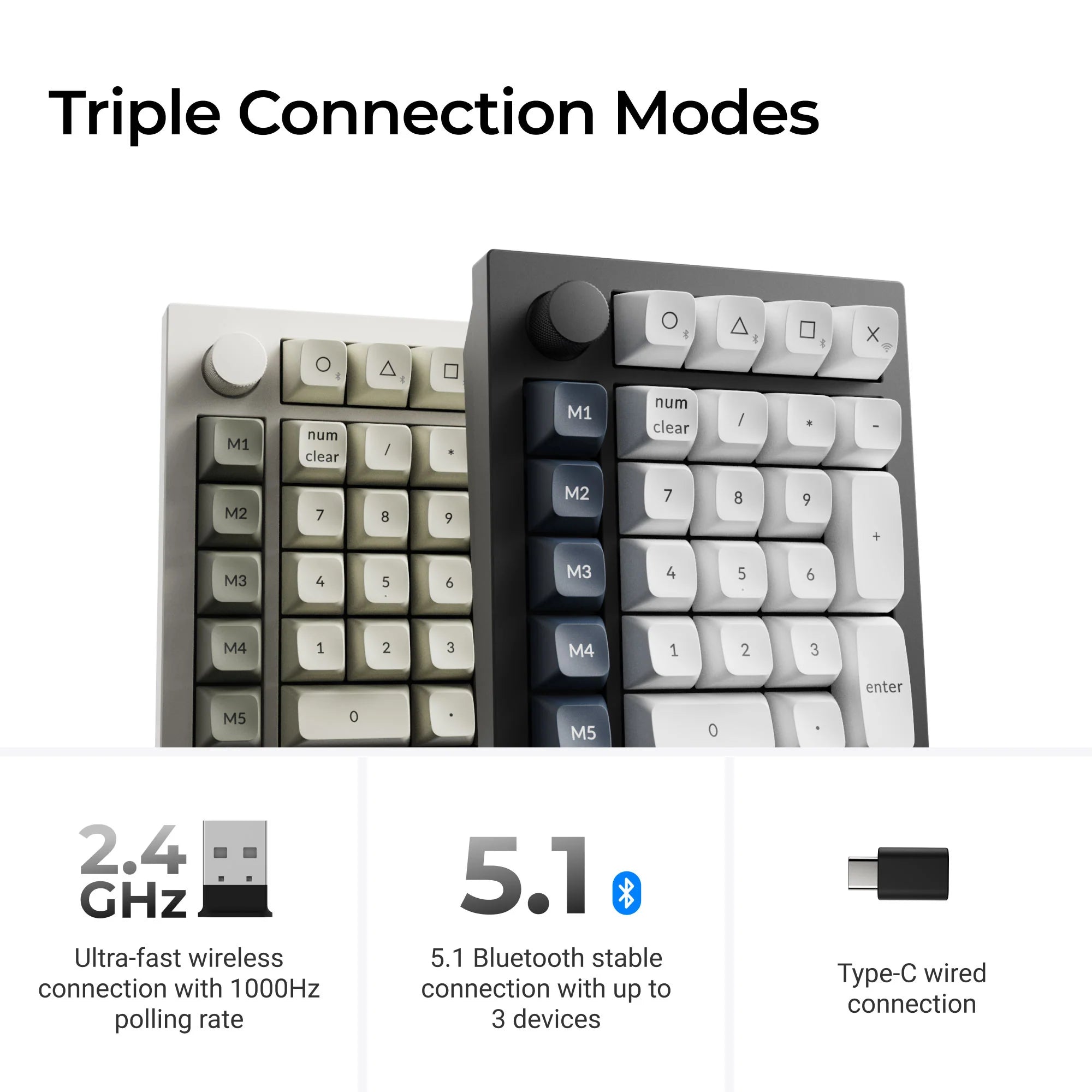 Keychron Q0 Max QMK Wireless Custom Number Pad - View 3