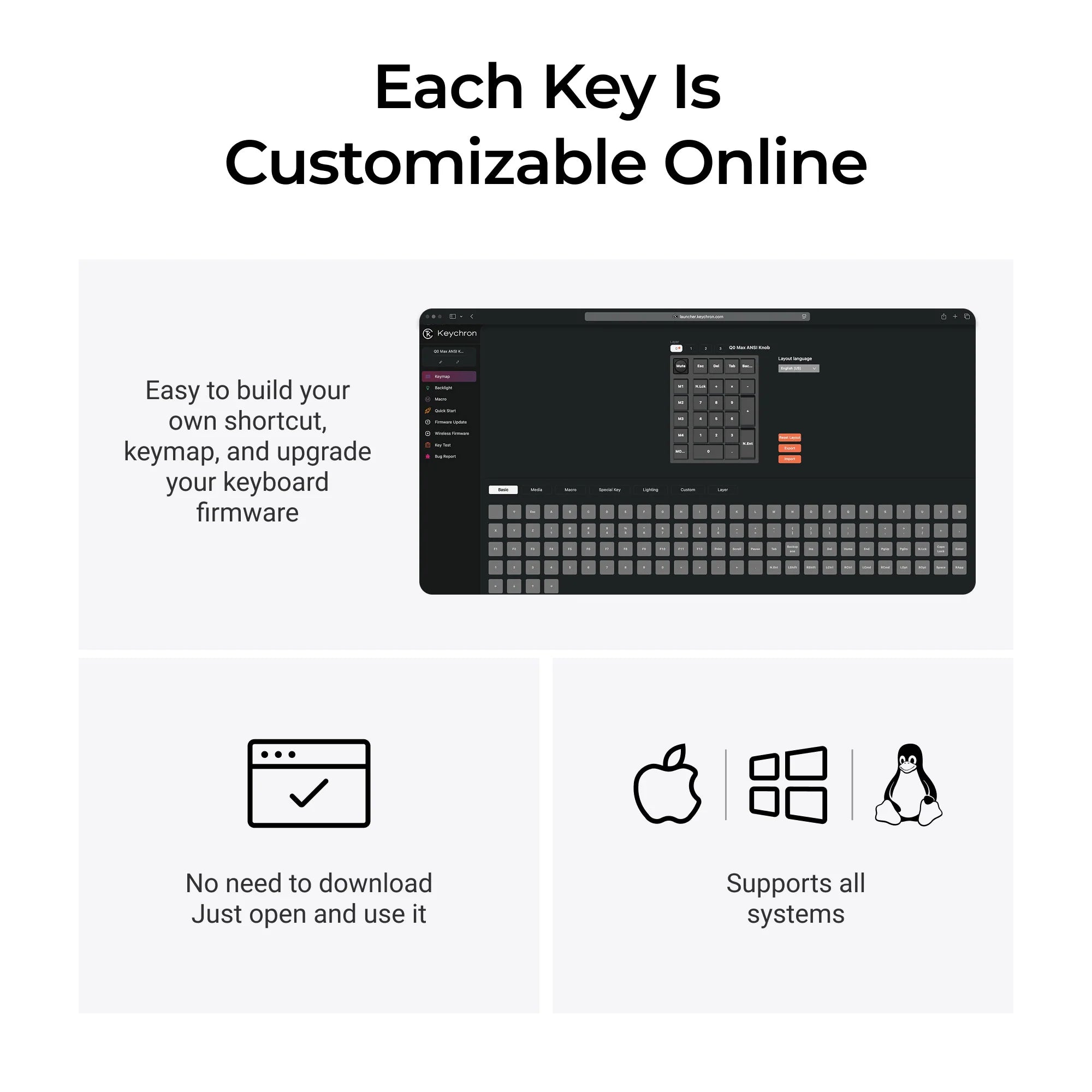 Keychron Q0 Max QMK Wireless Custom Number Pad - View 6