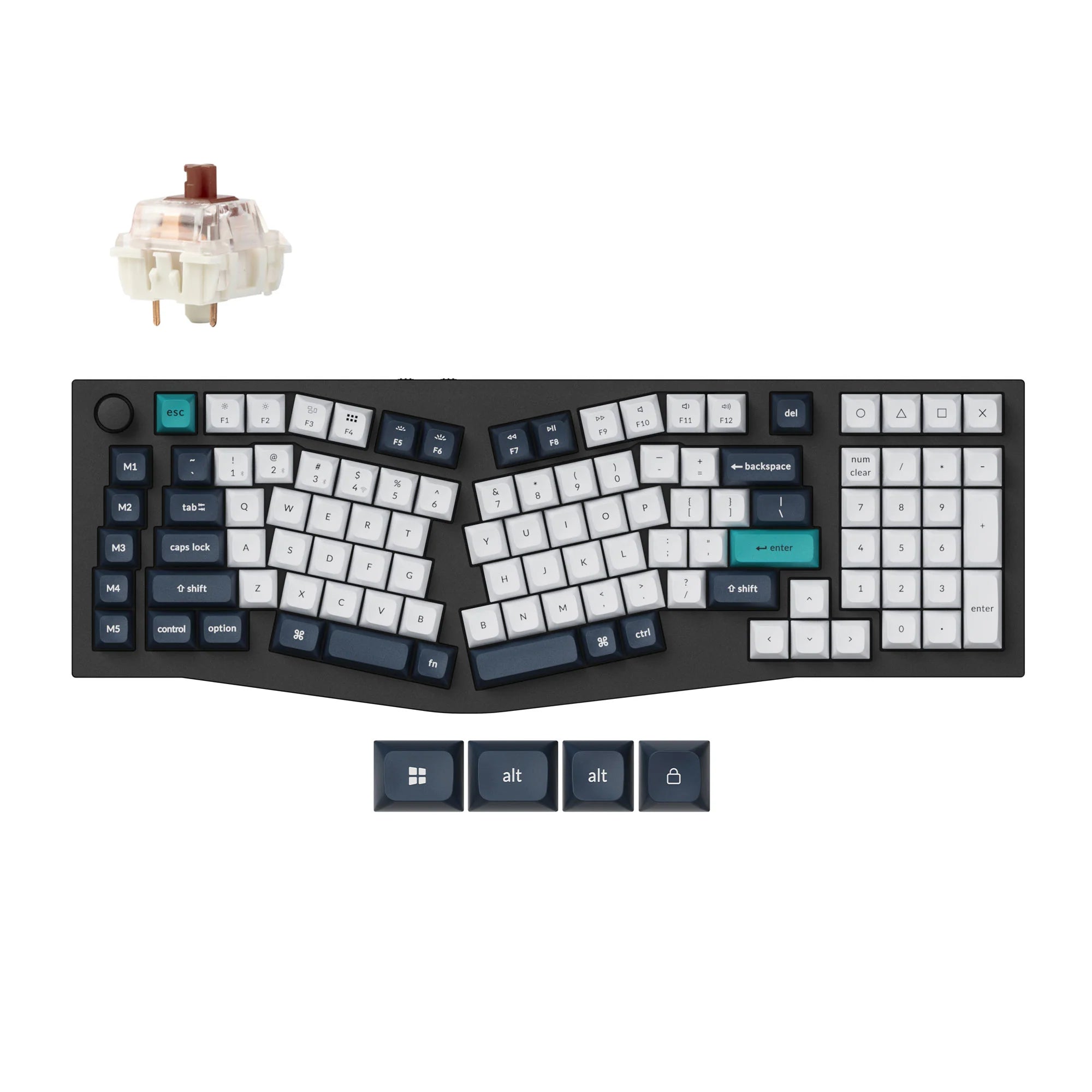 Keychron Q13 Max (Alice Layout) QMK Wireless Custom Mechanical Keyboard - View 2
