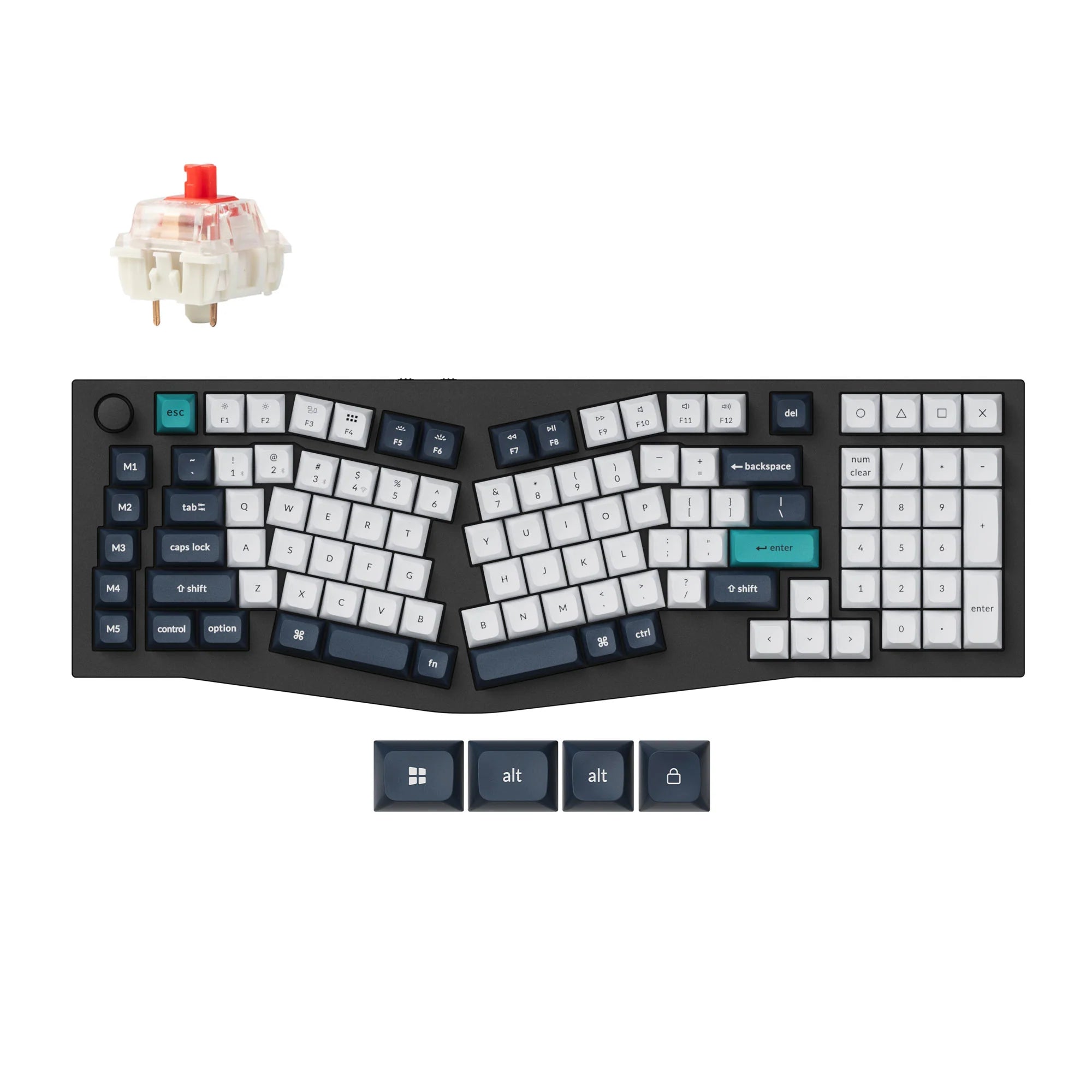 Keychron Q13 Max (Alice Layout) QMK Wireless Custom Mechanical Keyboard - View 3