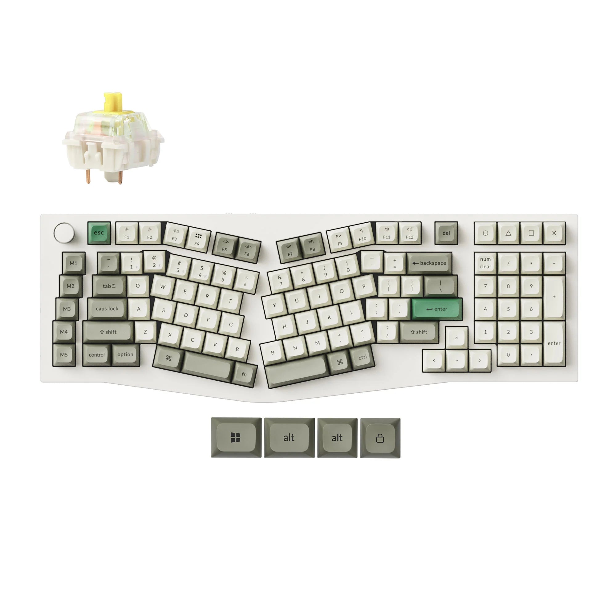 Keychron Q13 Max (Alice Layout) QMK Wireless Custom Mechanical Keyboard - View 4
