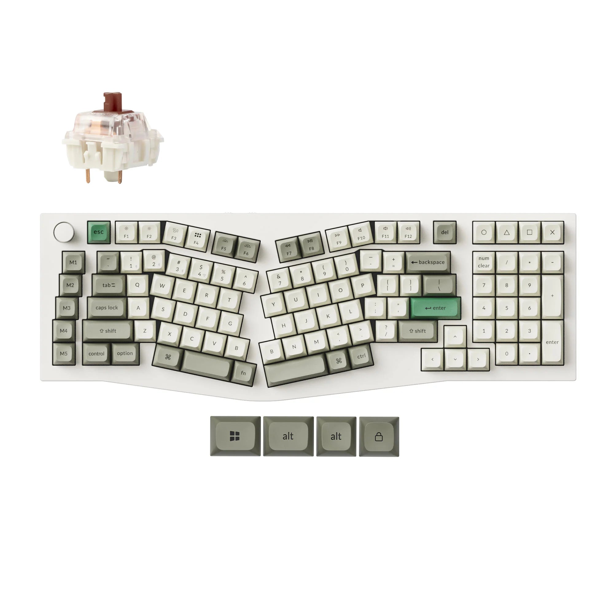 Keychron Q13 Max (Alice Layout) QMK Wireless Custom Mechanical Keyboard - View 5