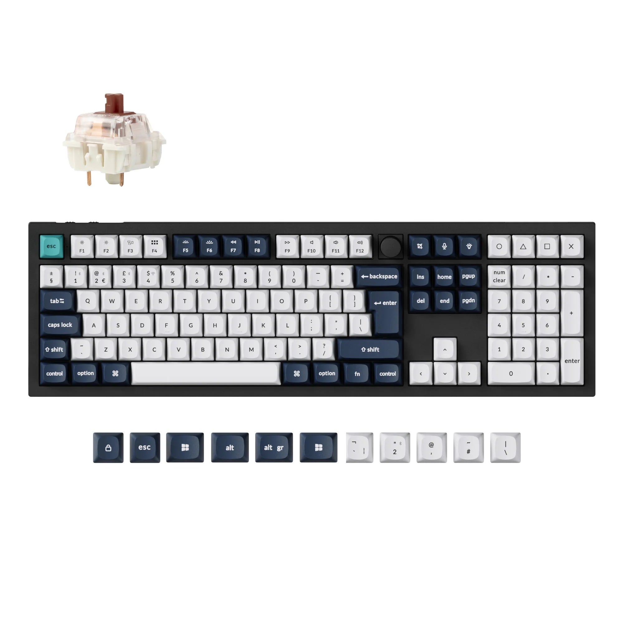 Keychron Q6 Max QMK/VIA Wireless Custom Mechanical Keyboard ISO Layout - View 5