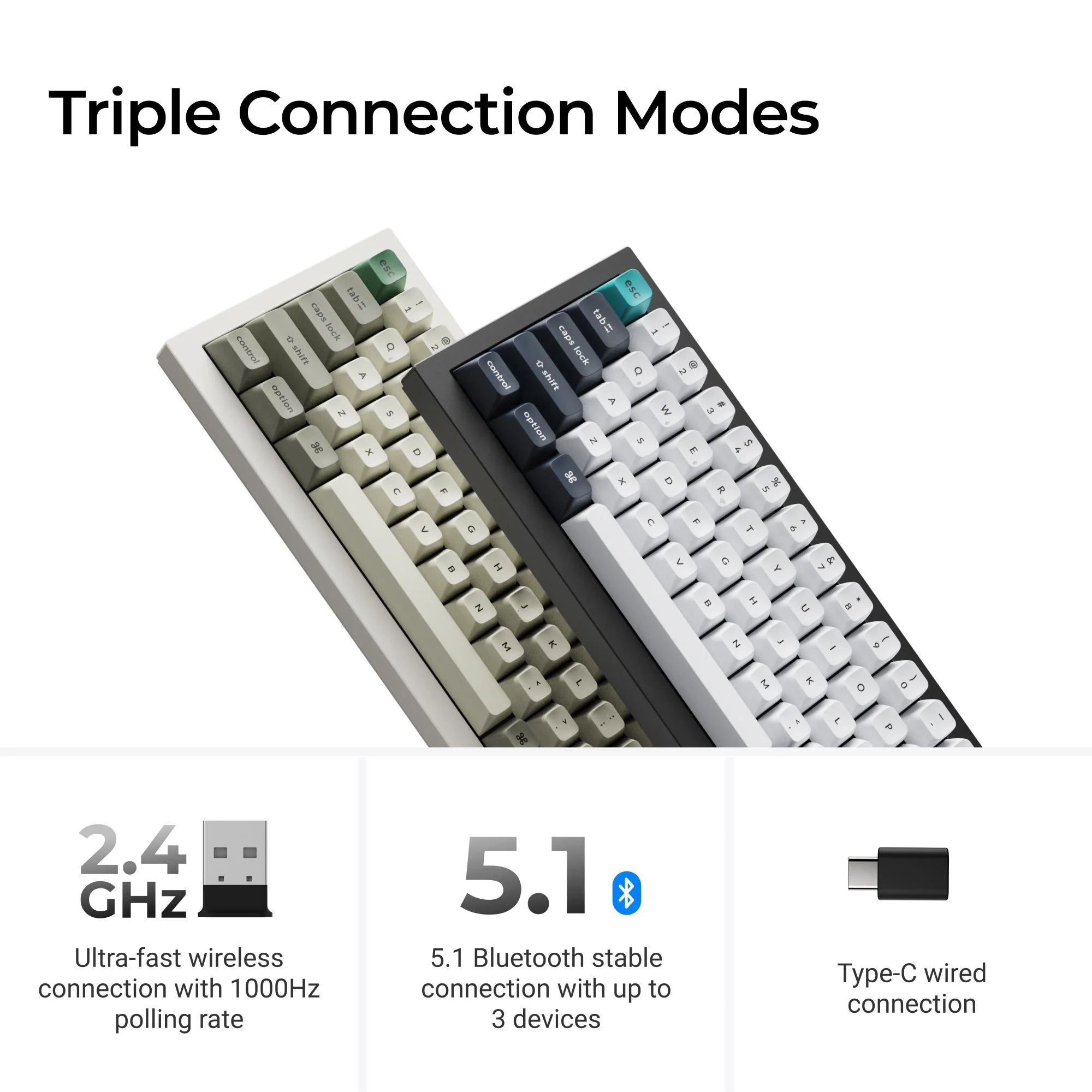 Keychron Q2 Max QMK/VIA Wireless Custom Mechanical Keyboard - View 3