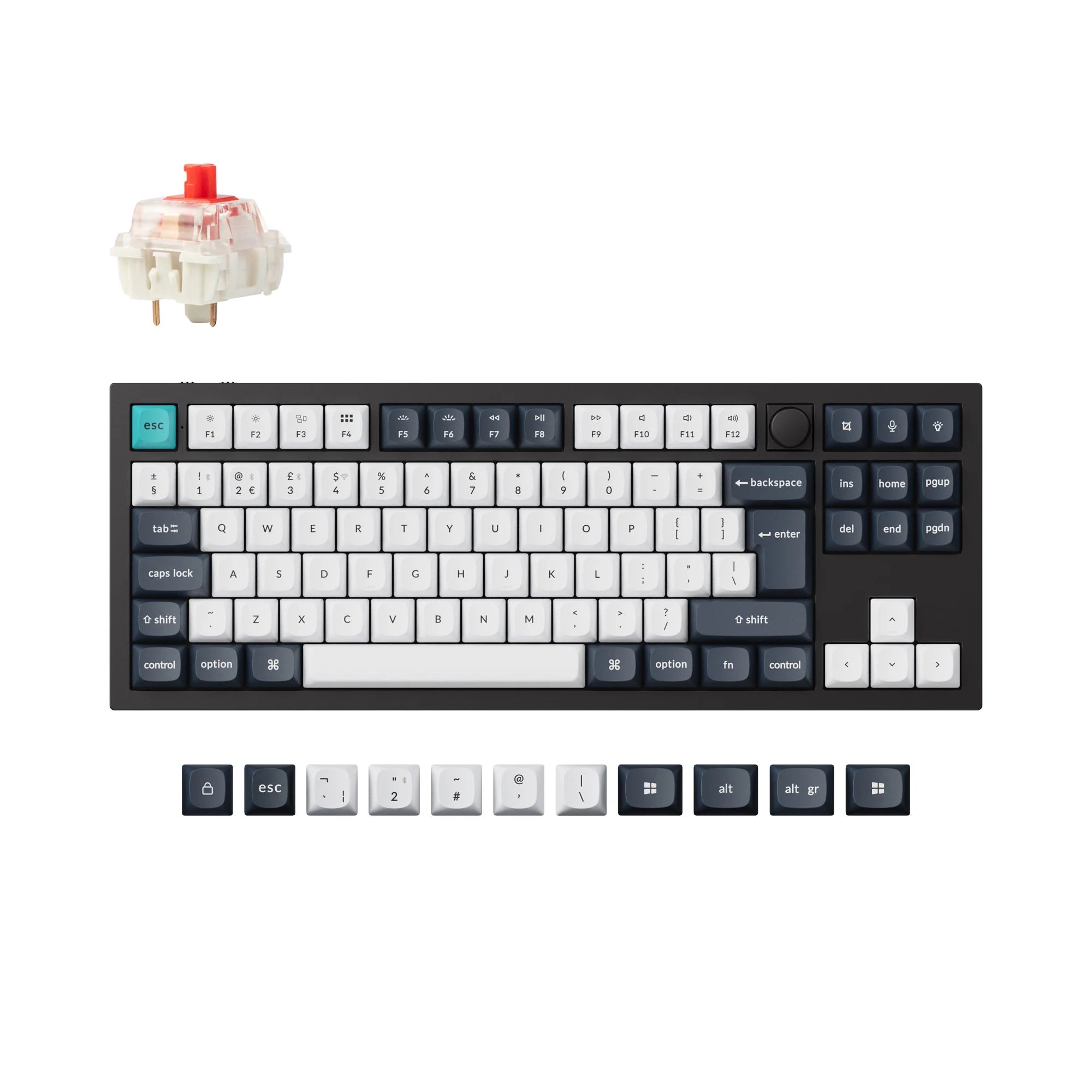 Keychron Q3 Max QMK/VIA Wireless Custom Mechanical Keyboard ISO Layout - View 4