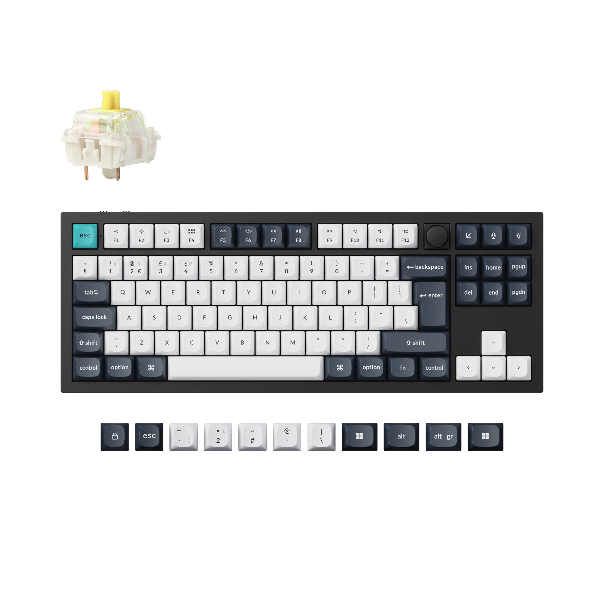 Keychron Q3 Max QMK/VIA Wireless Custom Mechanical Keyboard ISO Layout - View 6