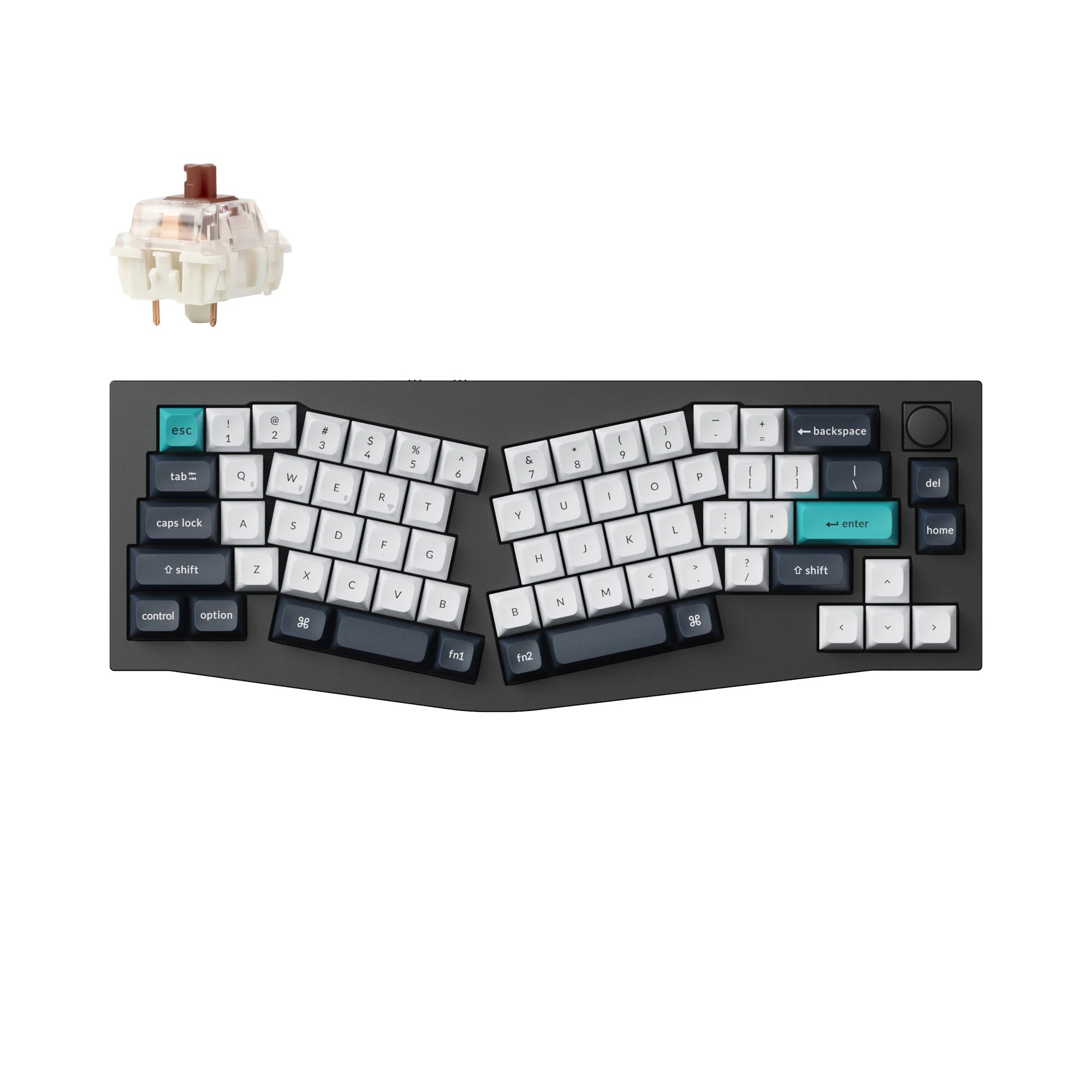 Keychron Q8 Max (Alice Layout) QMK/VIA Wireless Custom Mechanical Keyboard - View 2