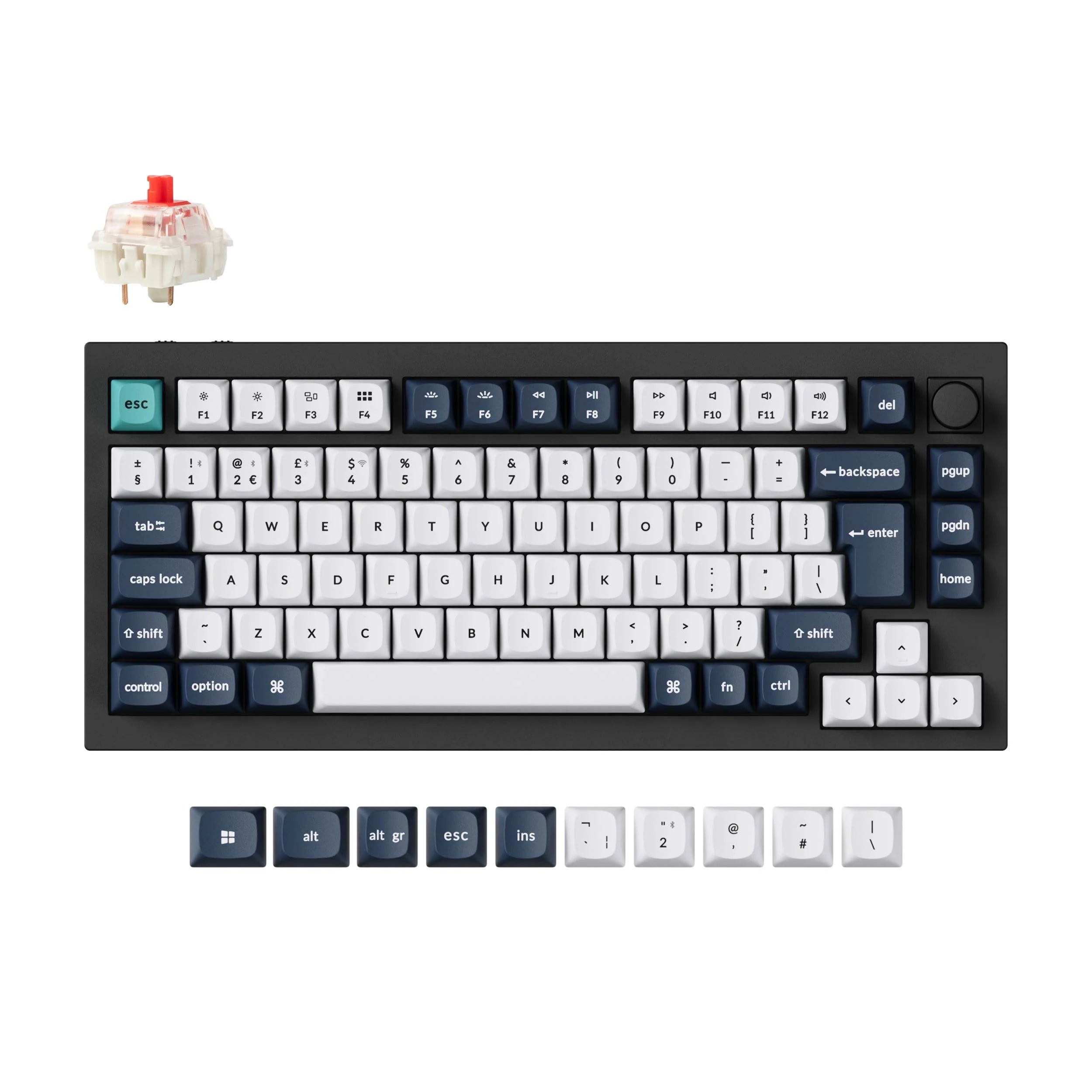 Keychron Q1 Max QMK/VIA Wireless Custom Mechanical Keyboard ISO Layout - View 4