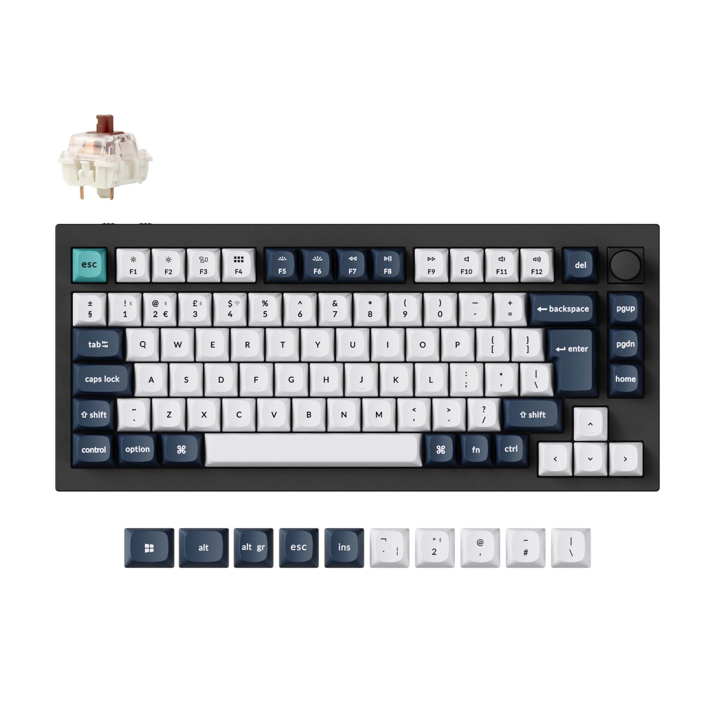 Keychron Q1 Max QMK/VIA Wireless Custom Mechanical Keyboard ISO Layout - View 5