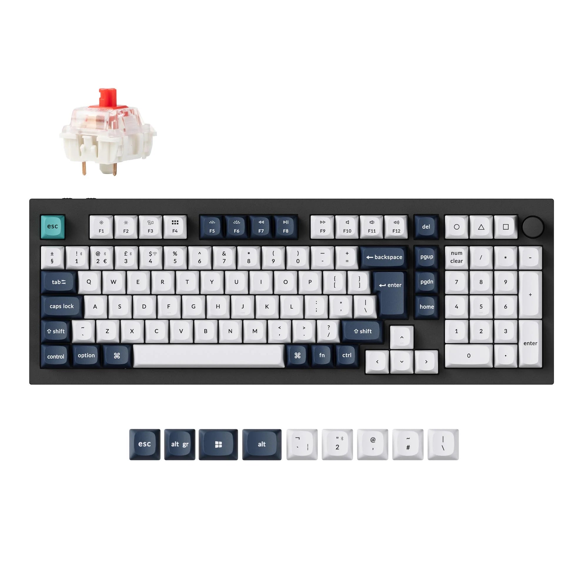 Keychron Q5 Max QMK/VIA Wireless Custom Mechanical Keyboard ISO Layout - View 4