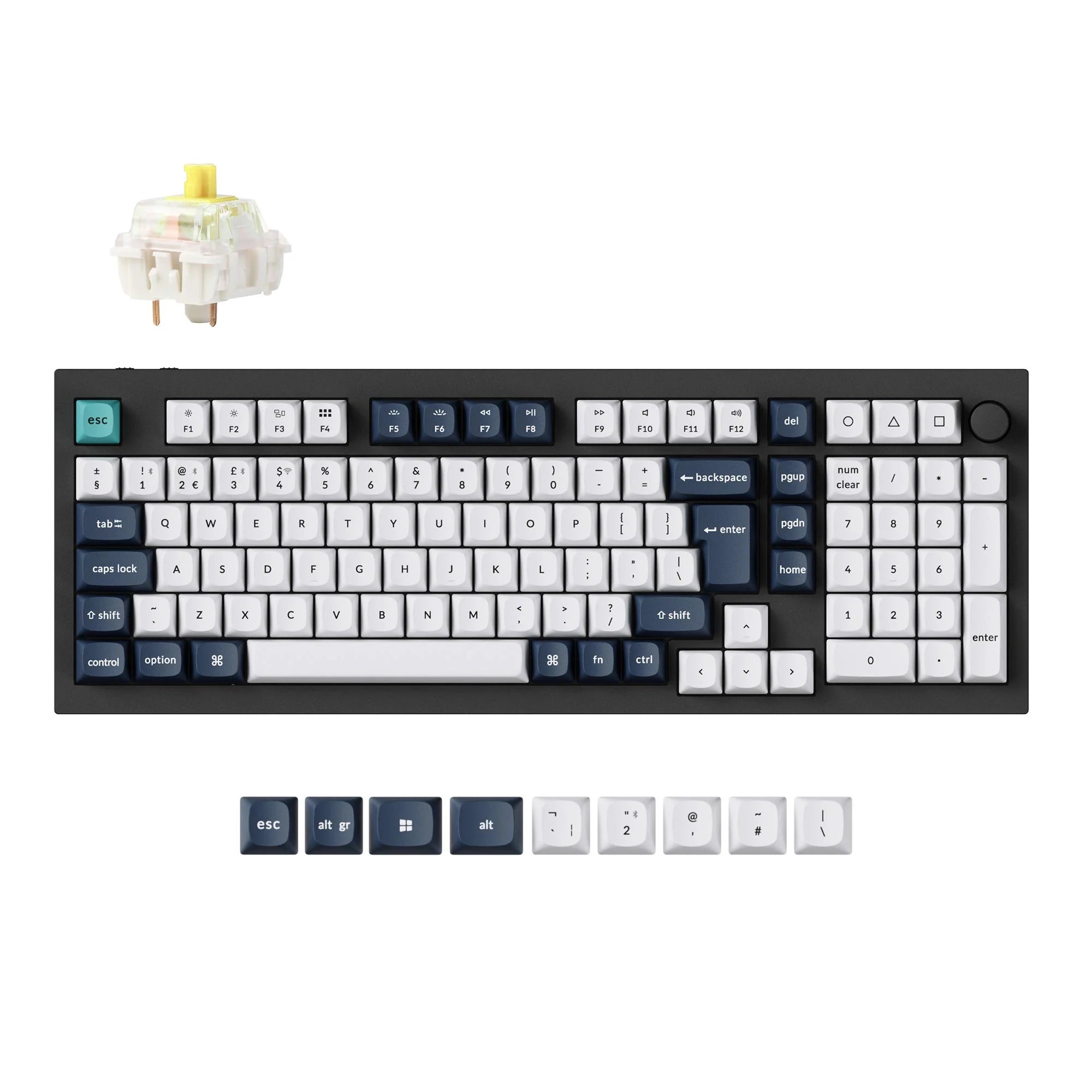 Keychron Q5 Max QMK/VIA Wireless Custom Mechanical Keyboard ISO Layout - View 6