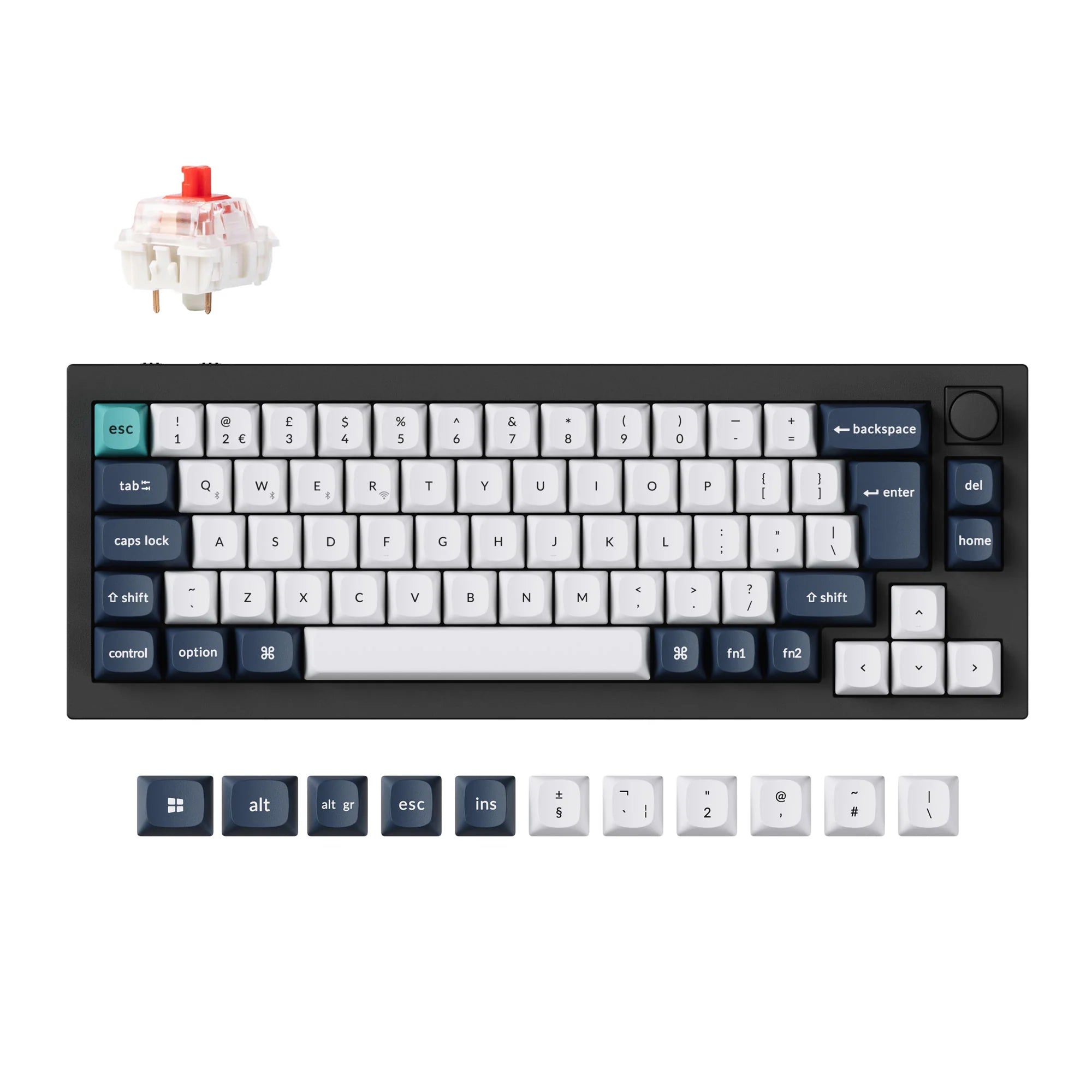 Keychron Q2 Max QMK/VIA Wireless Custom Mechanical Keyboard ISO Layout - View 4