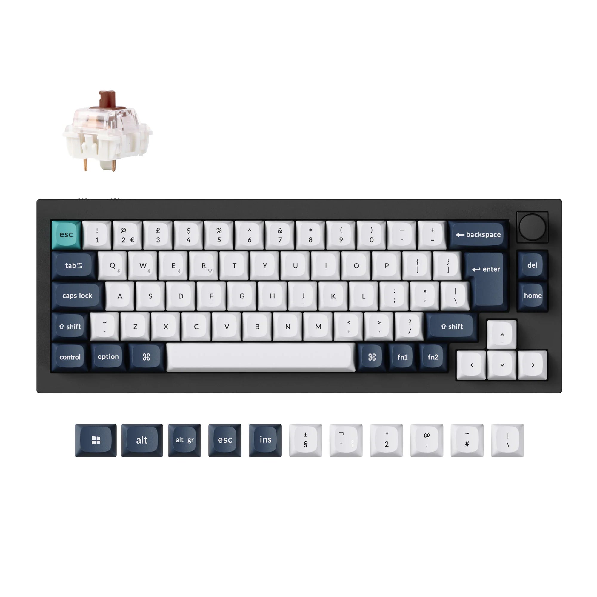 Keychron Q2 Max QMK/VIA Wireless Custom Mechanical Keyboard ISO Layout - View 5