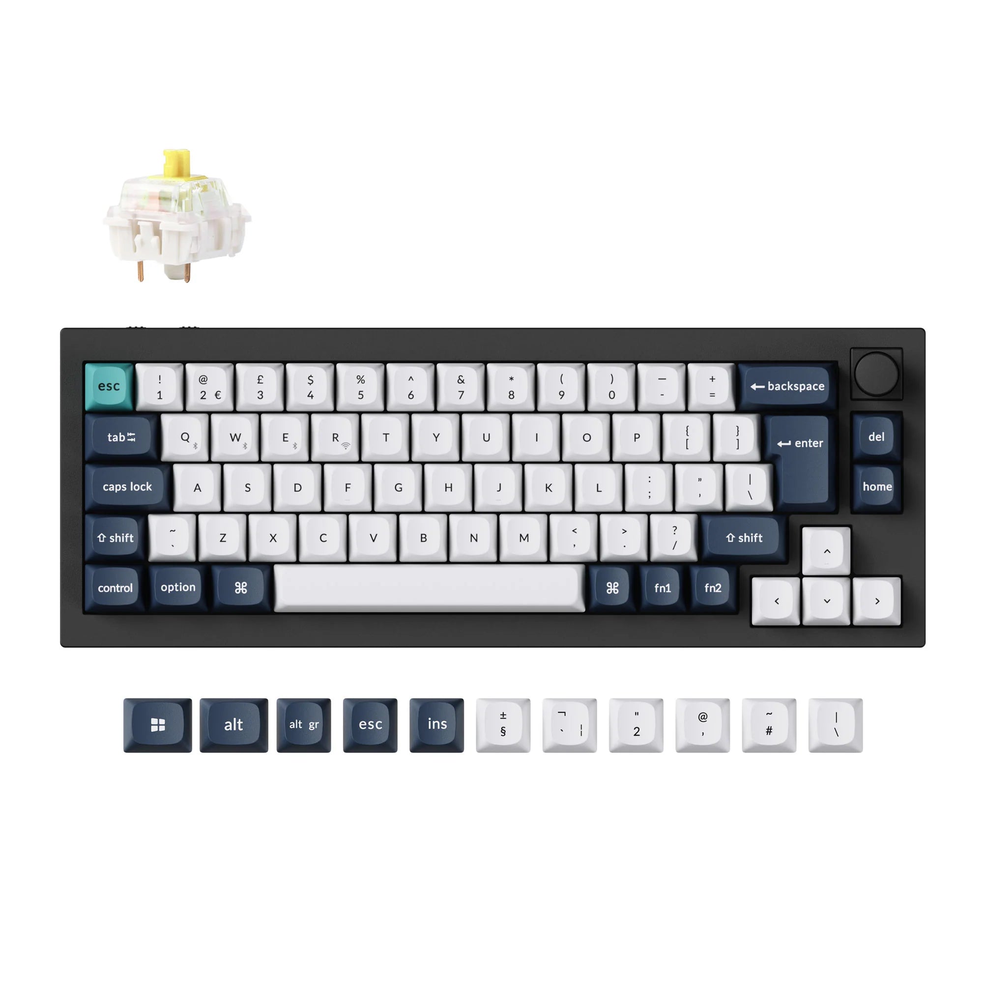 Keychron Q2 Max QMK/VIA Wireless Custom Mechanical Keyboard ISO Layout - View 6