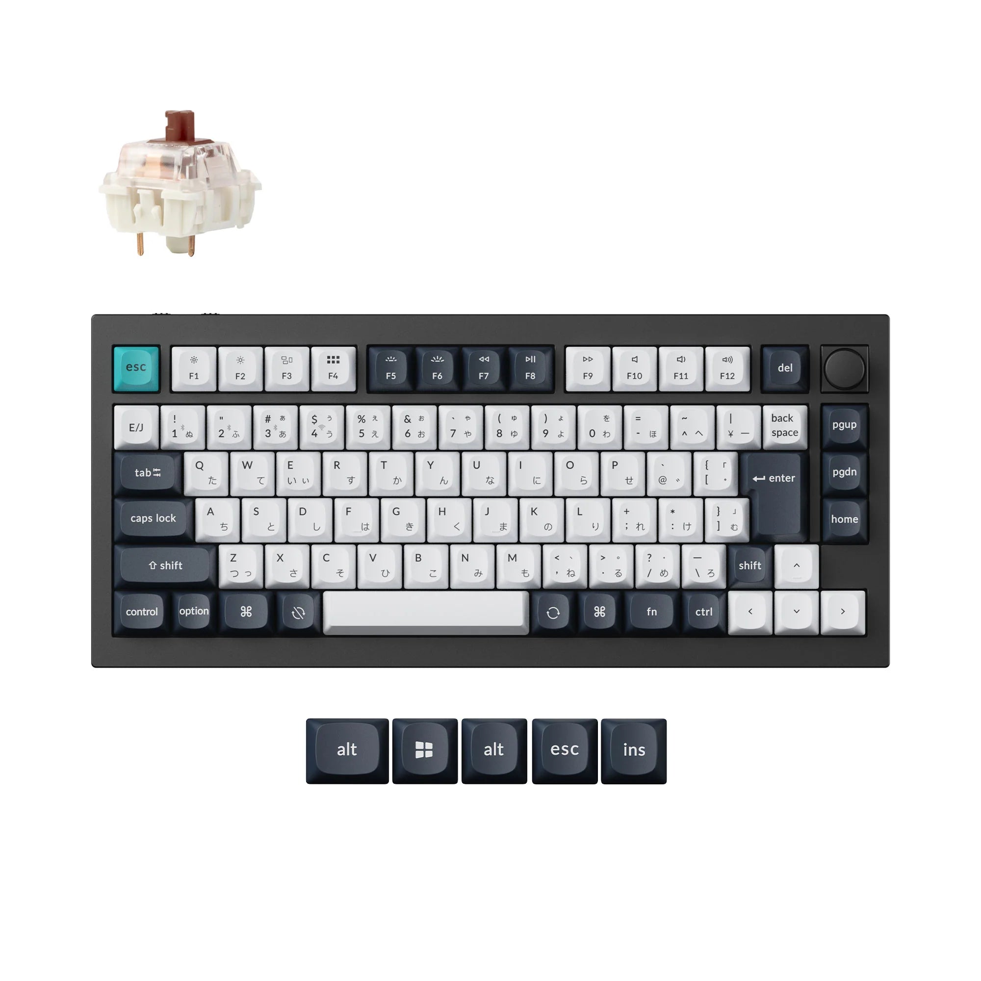 Keychron Q1 Max QMK Wireless Custom Mechanical Keyboard (Japan JIS Layout) - View 2