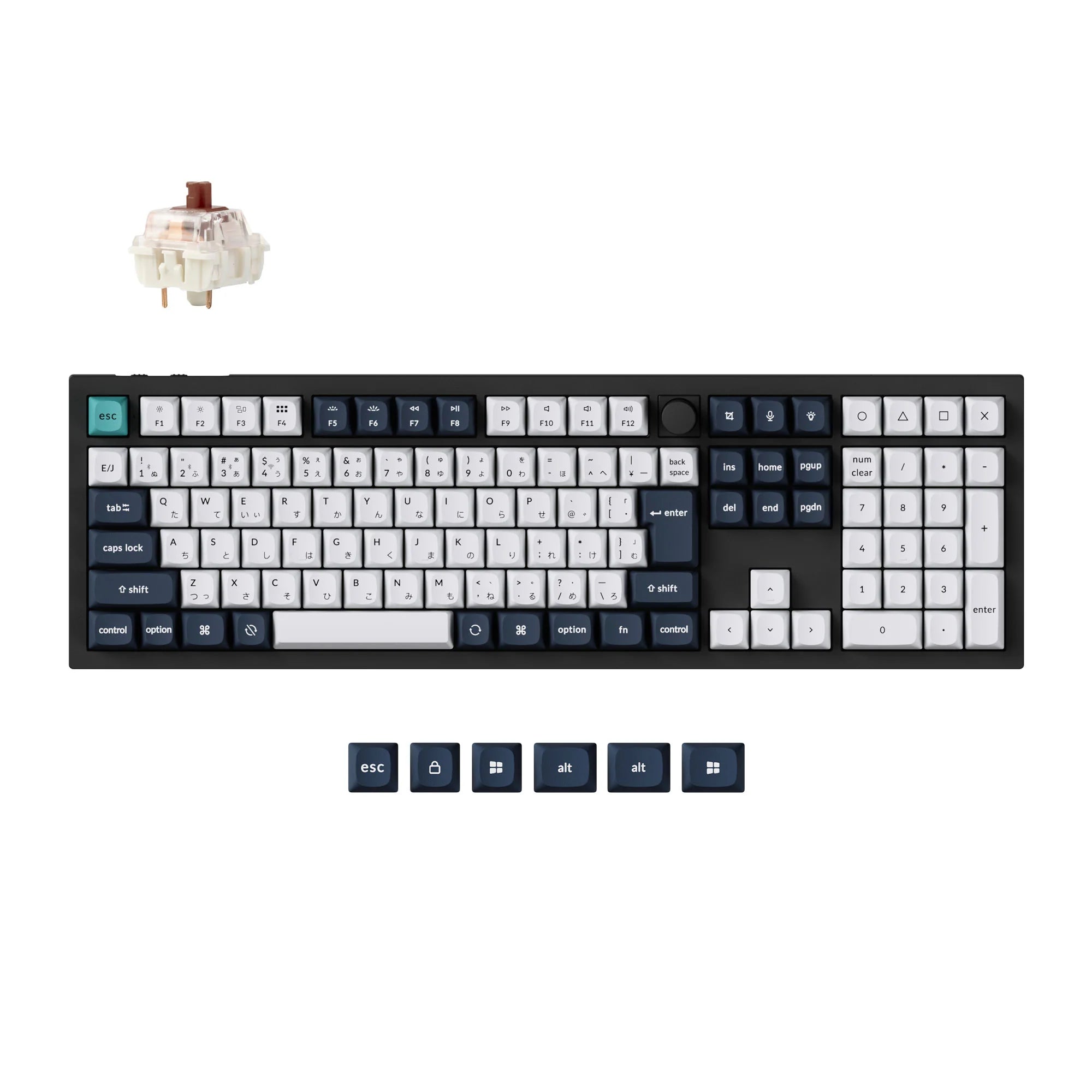 Keychron Q6 Max QMK/VIA Wireless Custom Mechanical Keyboard (Japan JIS Layout) - View 2
