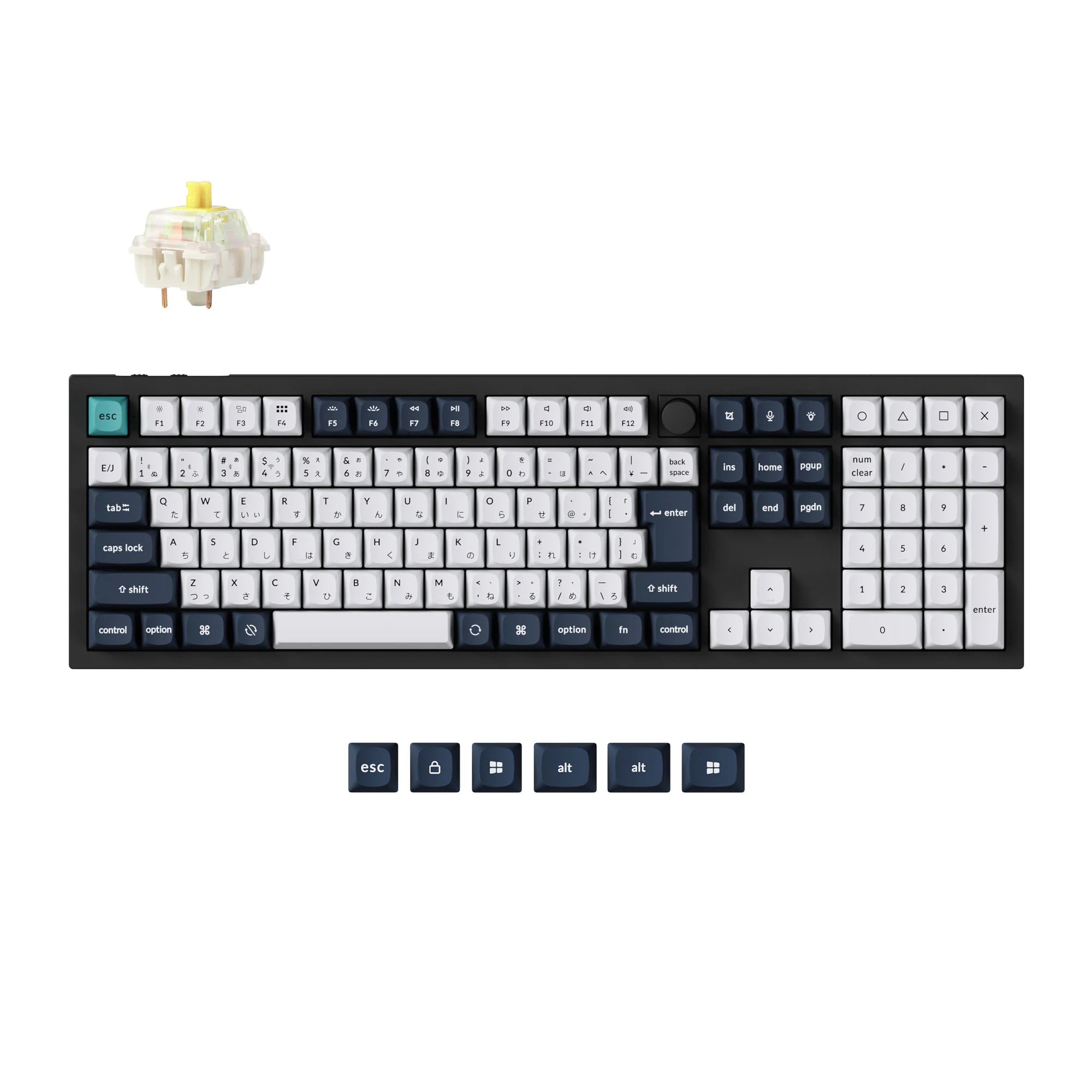 Keychron Q6 Max QMK/VIA Wireless Custom Mechanical Keyboard (Japan JIS Layout) - View 3