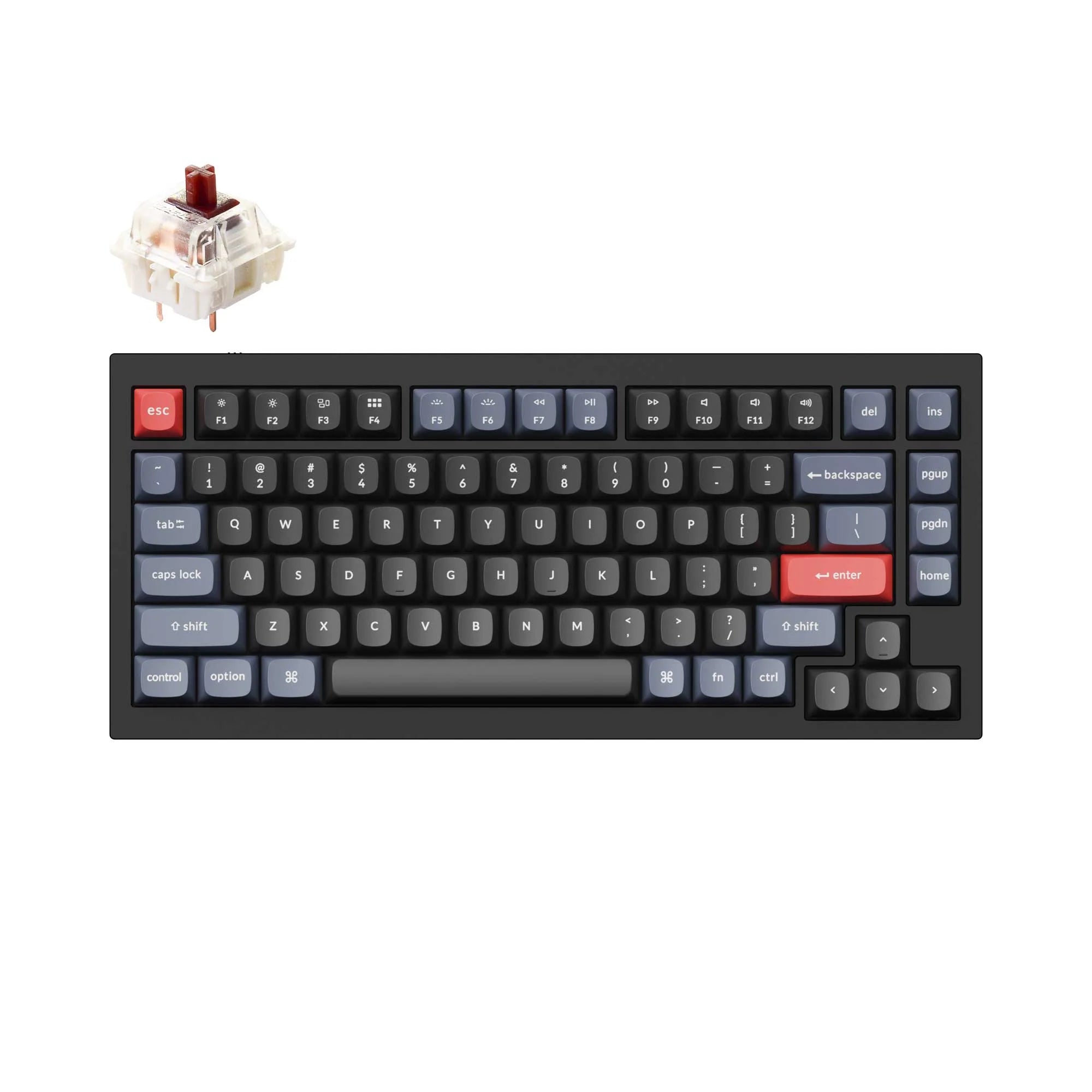 Keychron Q1 QMK Custom Mechanical Keyboard - Version 2 - View 3