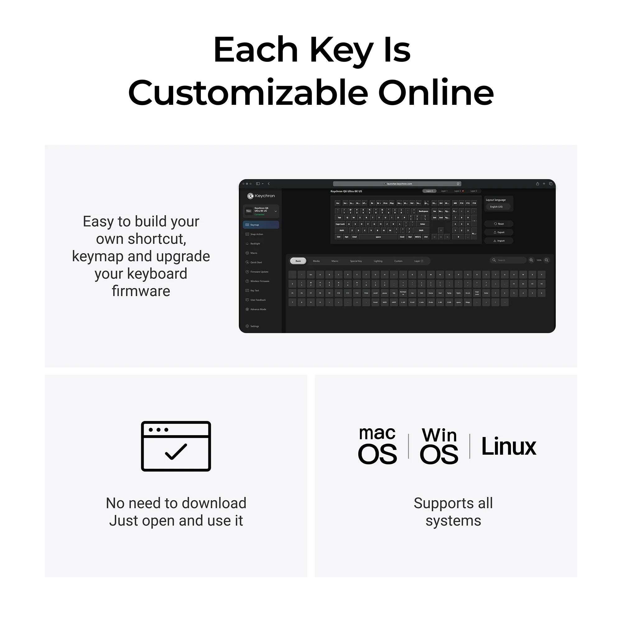 Keychron Q6 Ultra 8K Wireless Custom Mechanical Keyboard - View 6