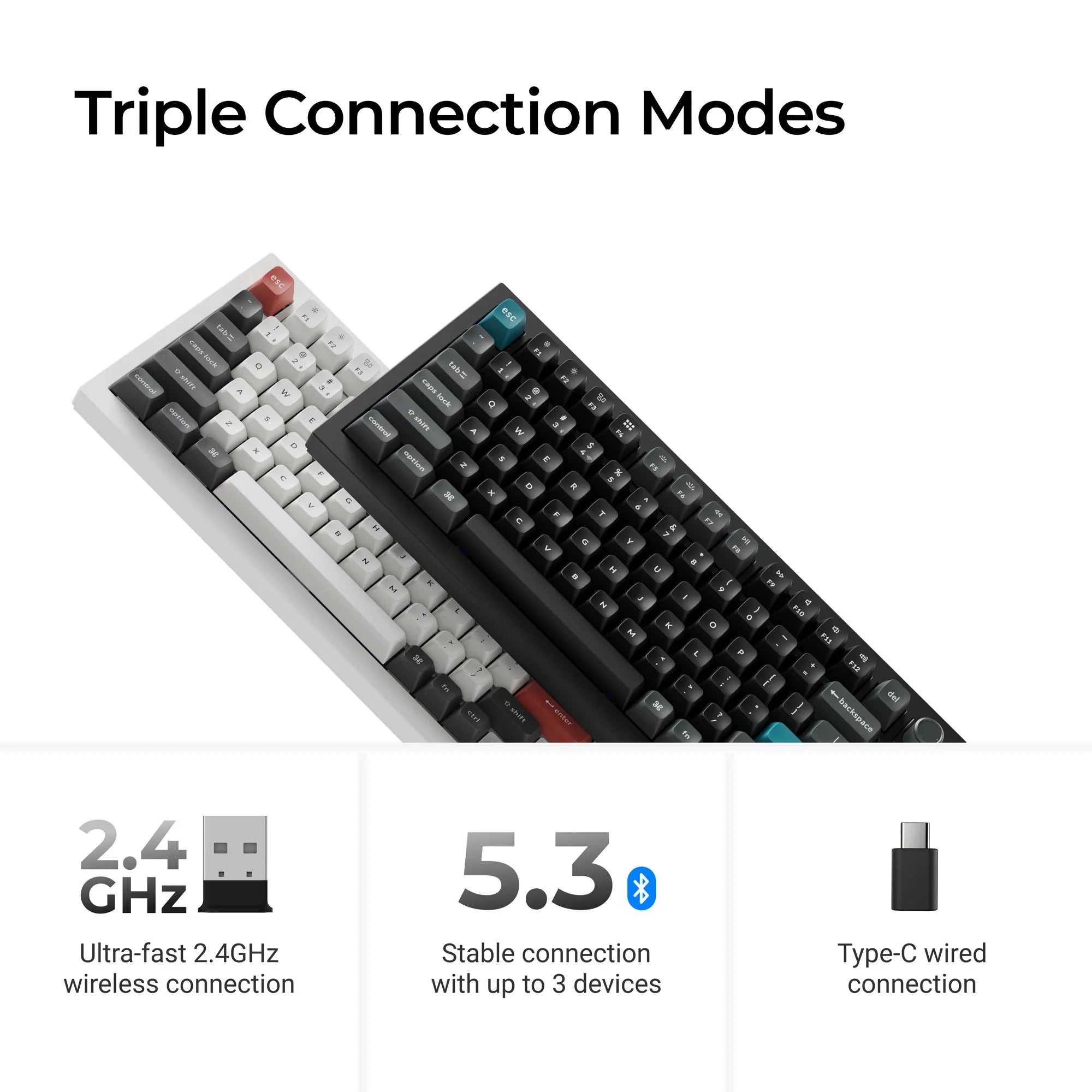 Keychron Q1 Ultra 8K Wireless Custom Mechanical Keyboard - View 3