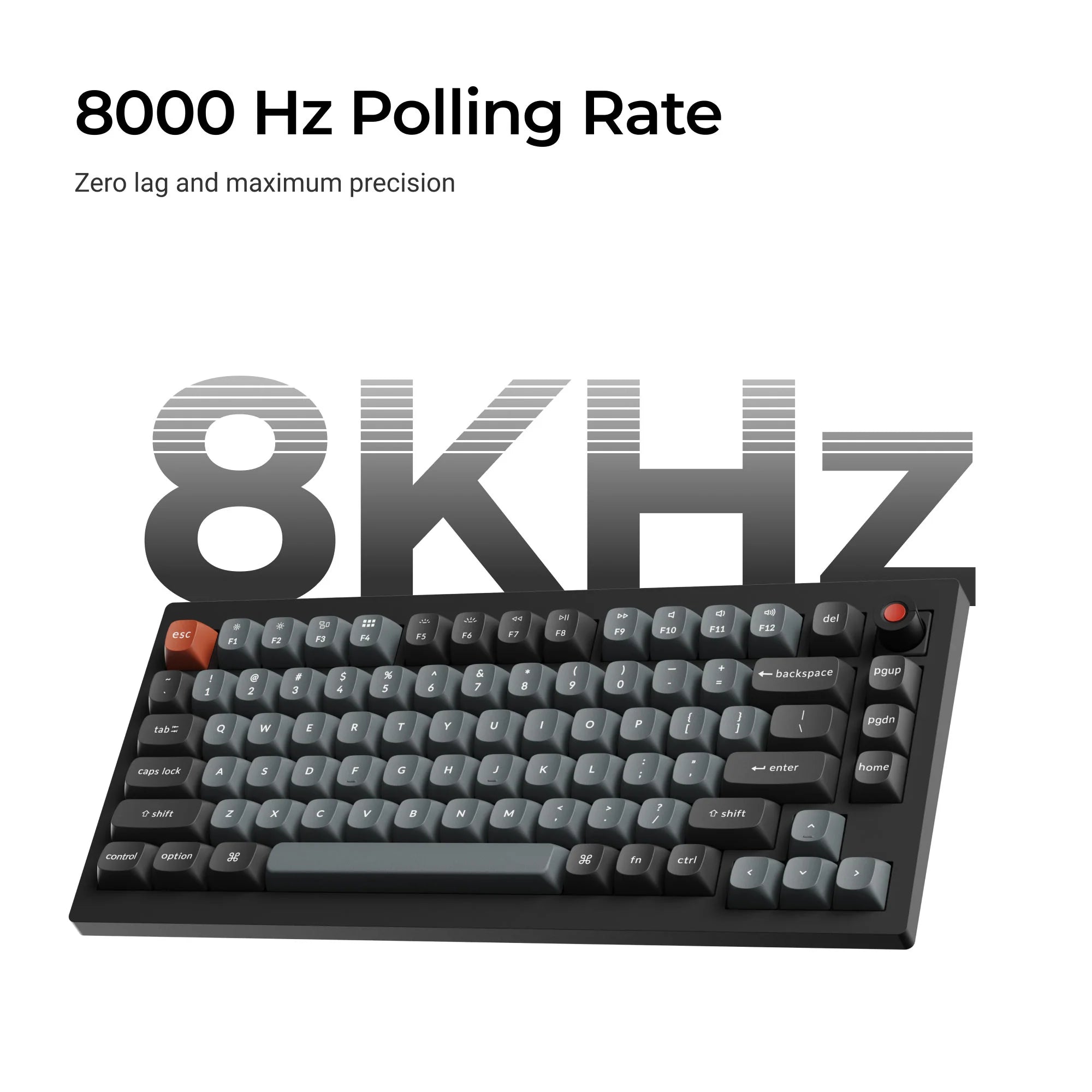 Keychron V1 8K QMK Wired Custom Mechanical Keyboard - View 3