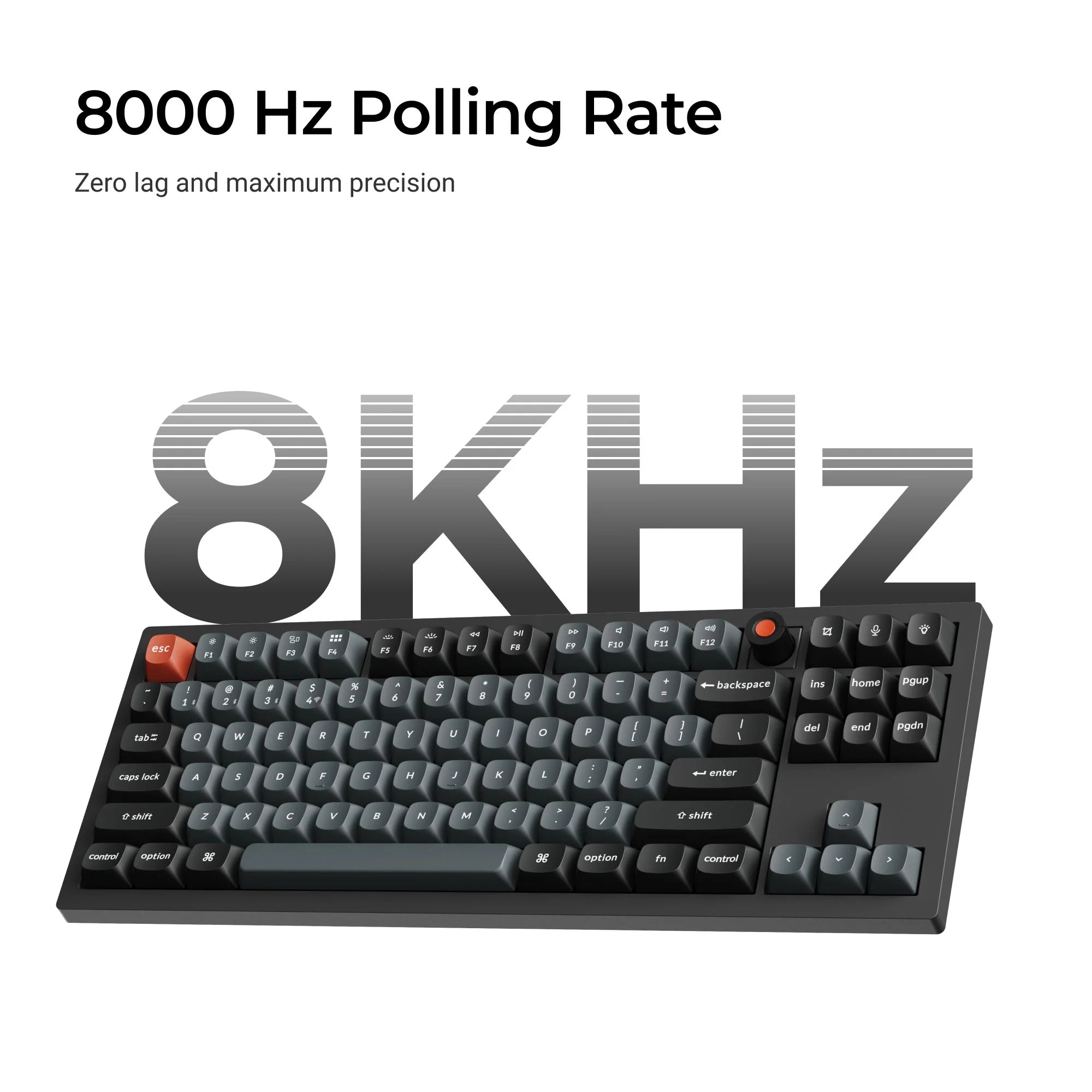 Keychron V3 8K QMK Wired Custom Mechanical Keyboard - View 3