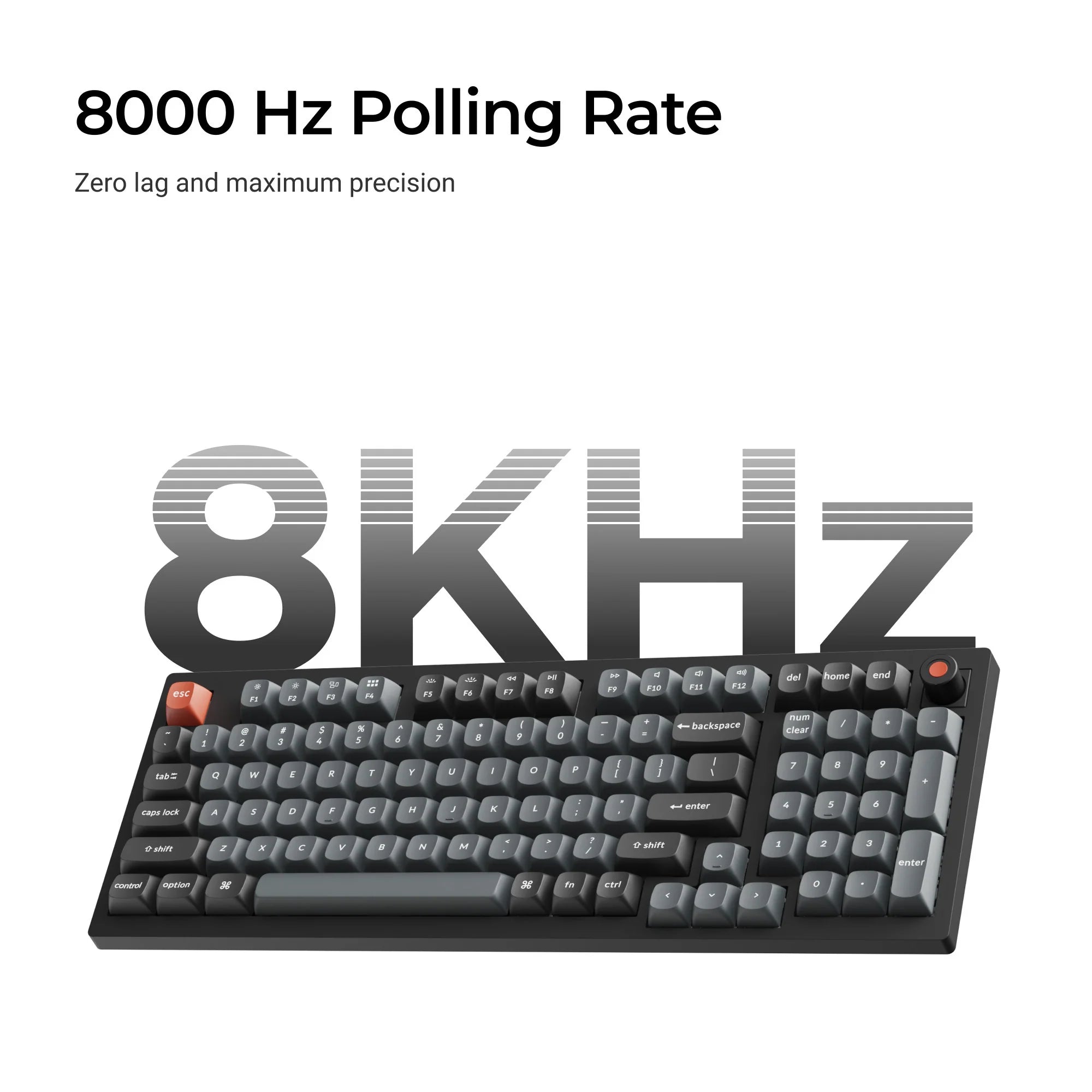 Keychron V5 8K QMK Wired Custom Mechanical Keyboard - View 3