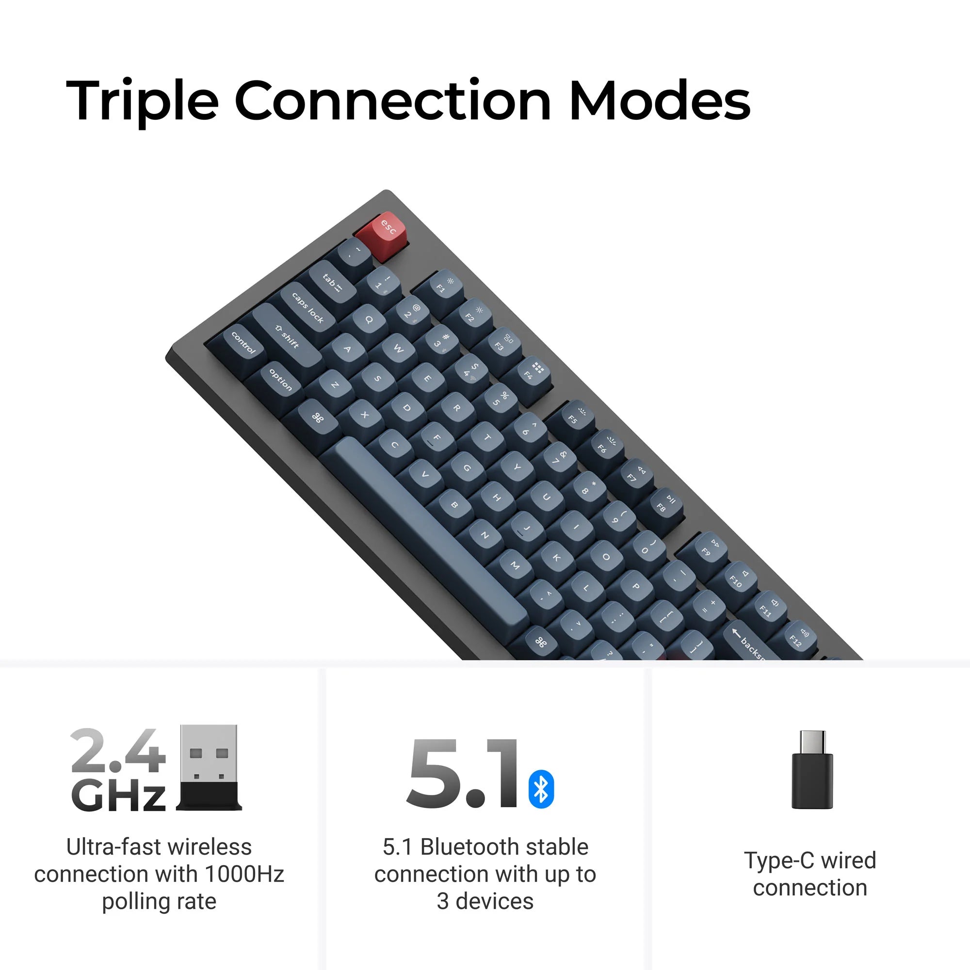Keychron V5 Max QMK/VIA Wireless Custom Mechanical Keyboard - View 2