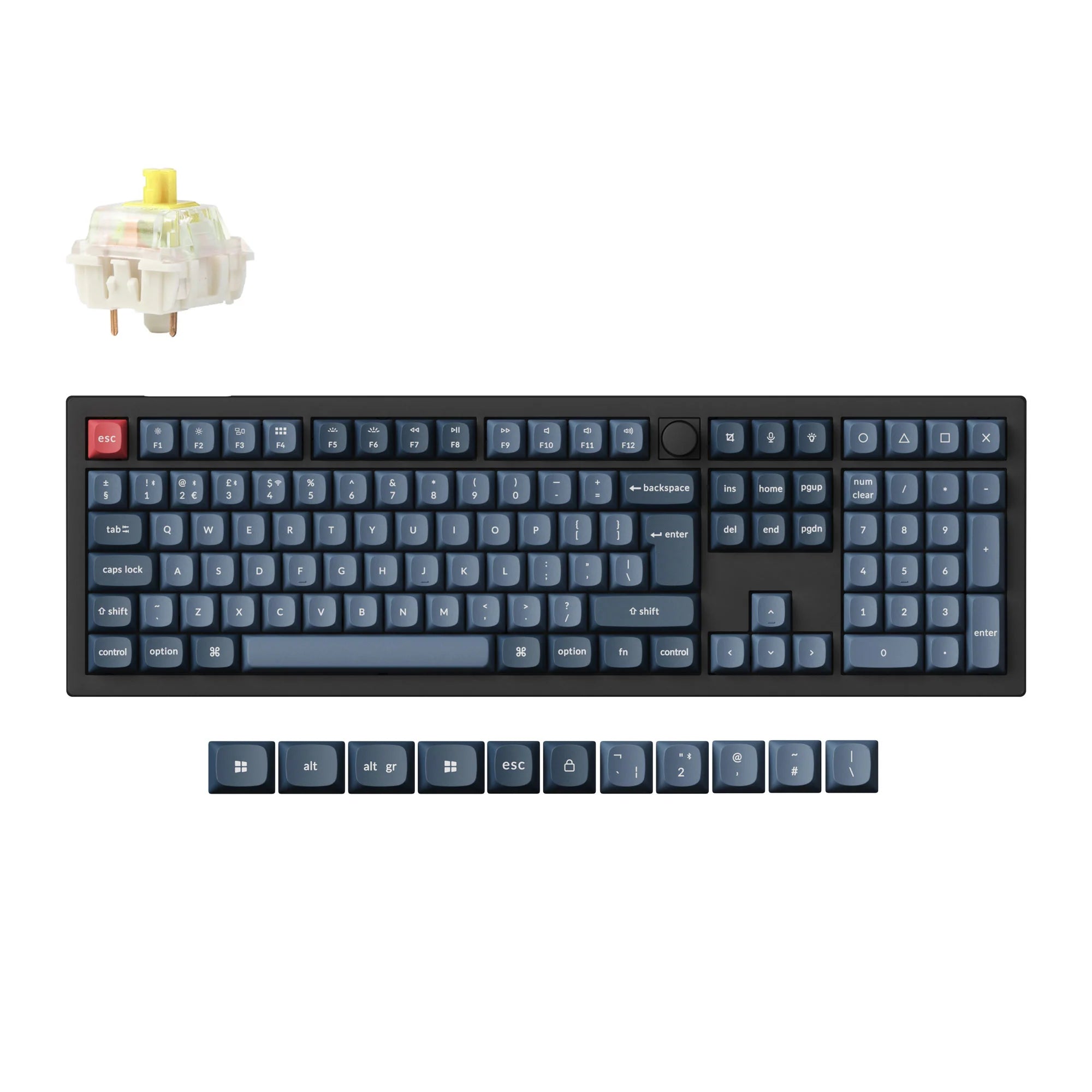Keychron V6 Max QMK Wireless Custom Mechanical Keyboard ISO Layout Collection - View 6