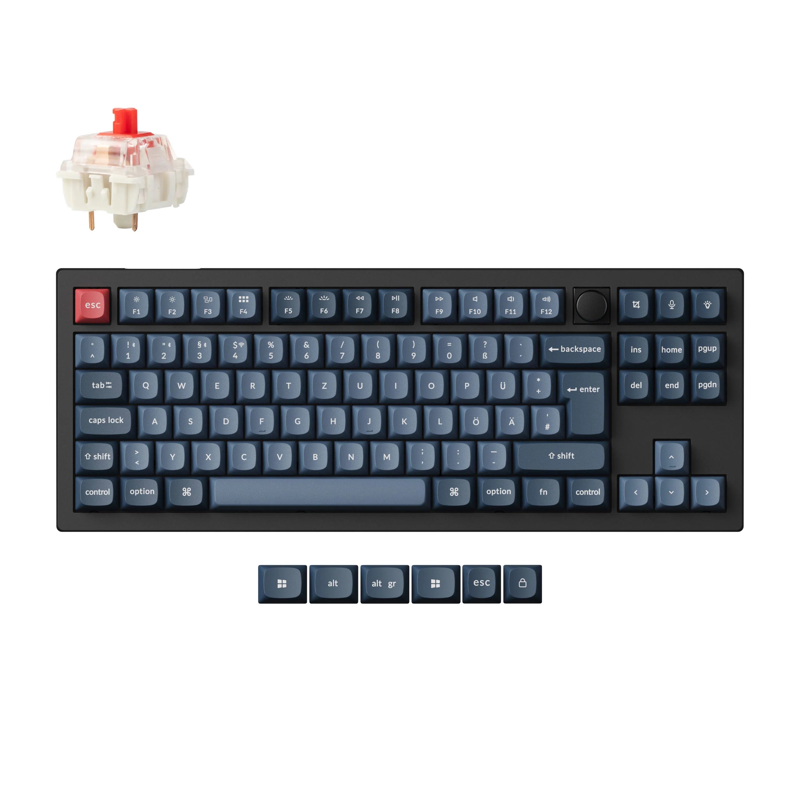 Keychron V3 Max QMK/VIA Wireless Custom Mechanical Keyboard ISO Layout