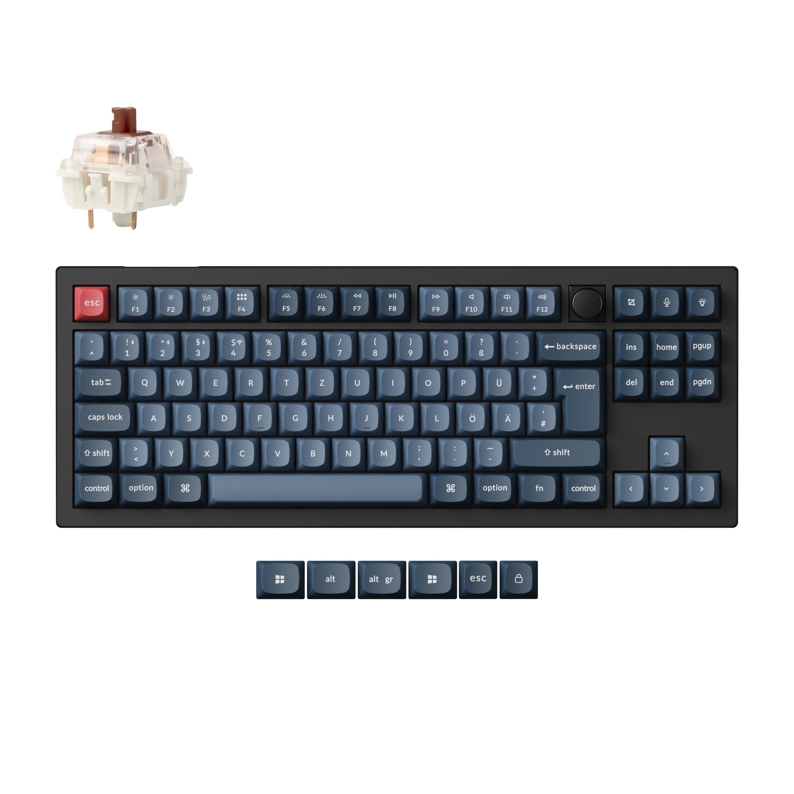 Keychron V3 Max QMK/VIA Wireless Custom Mechanical Keyboard ISO Layout - View 2