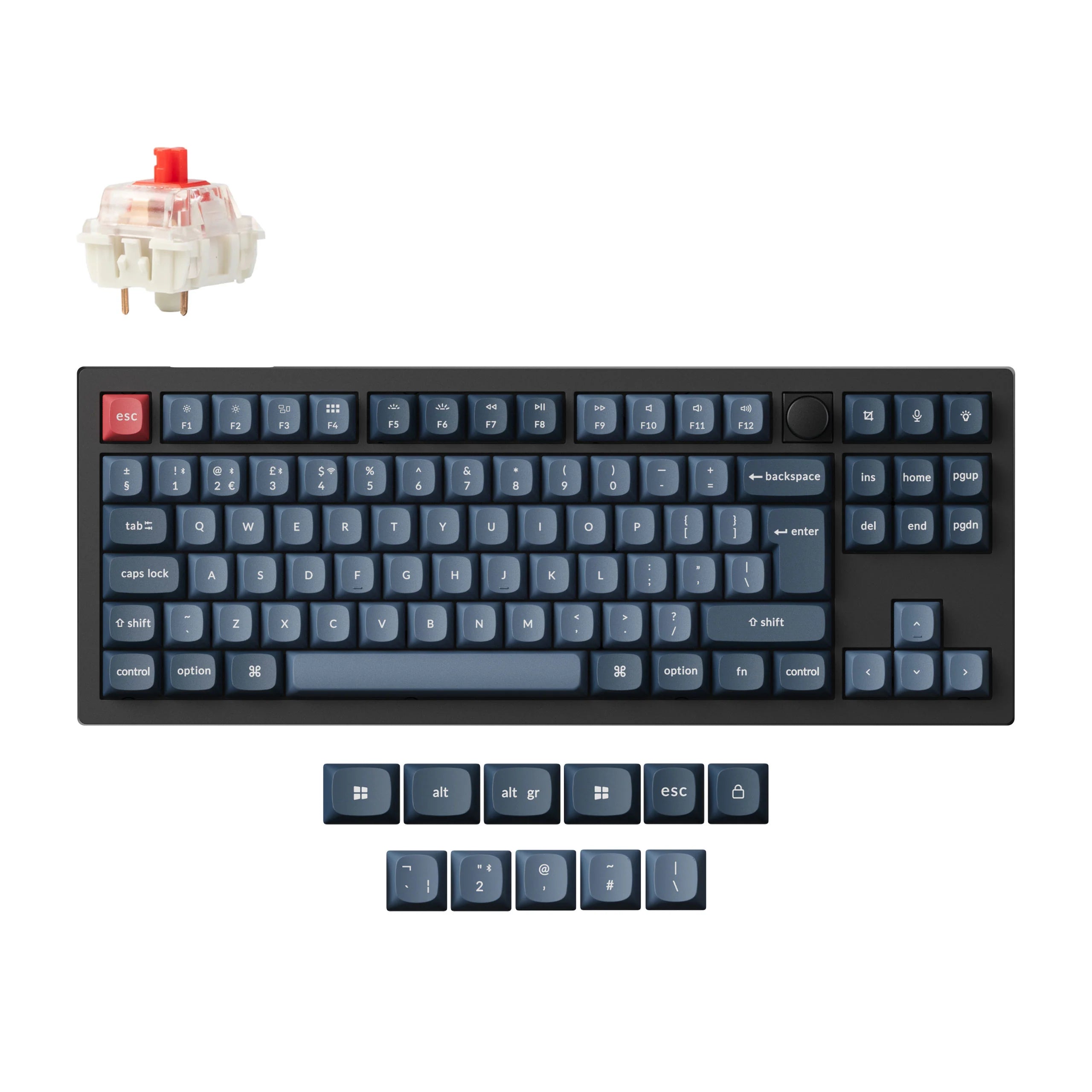 Keychron V3 Max QMK/VIA Wireless Custom Mechanical Keyboard ISO Layout - View 4