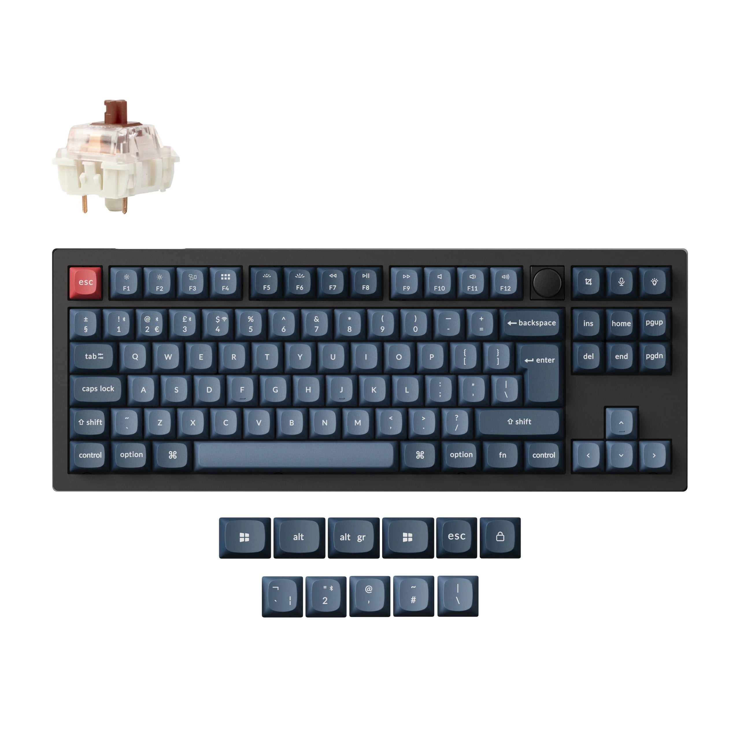 Keychron V3 Max QMK/VIA Wireless Custom Mechanical Keyboard ISO Layout - View 5