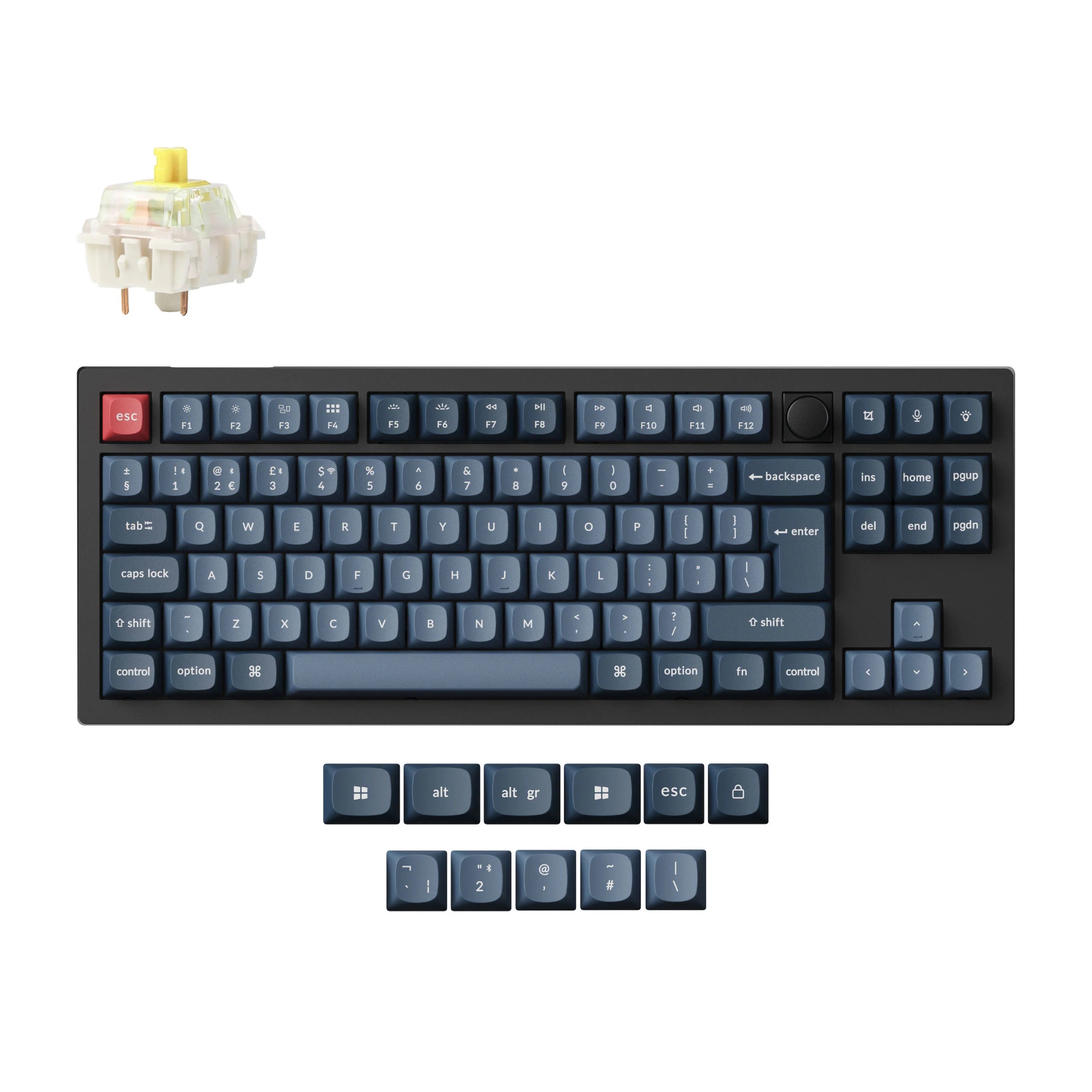 Keychron V3 Max QMK/VIA Wireless Custom Mechanical Keyboard ISO Layout - View 6
