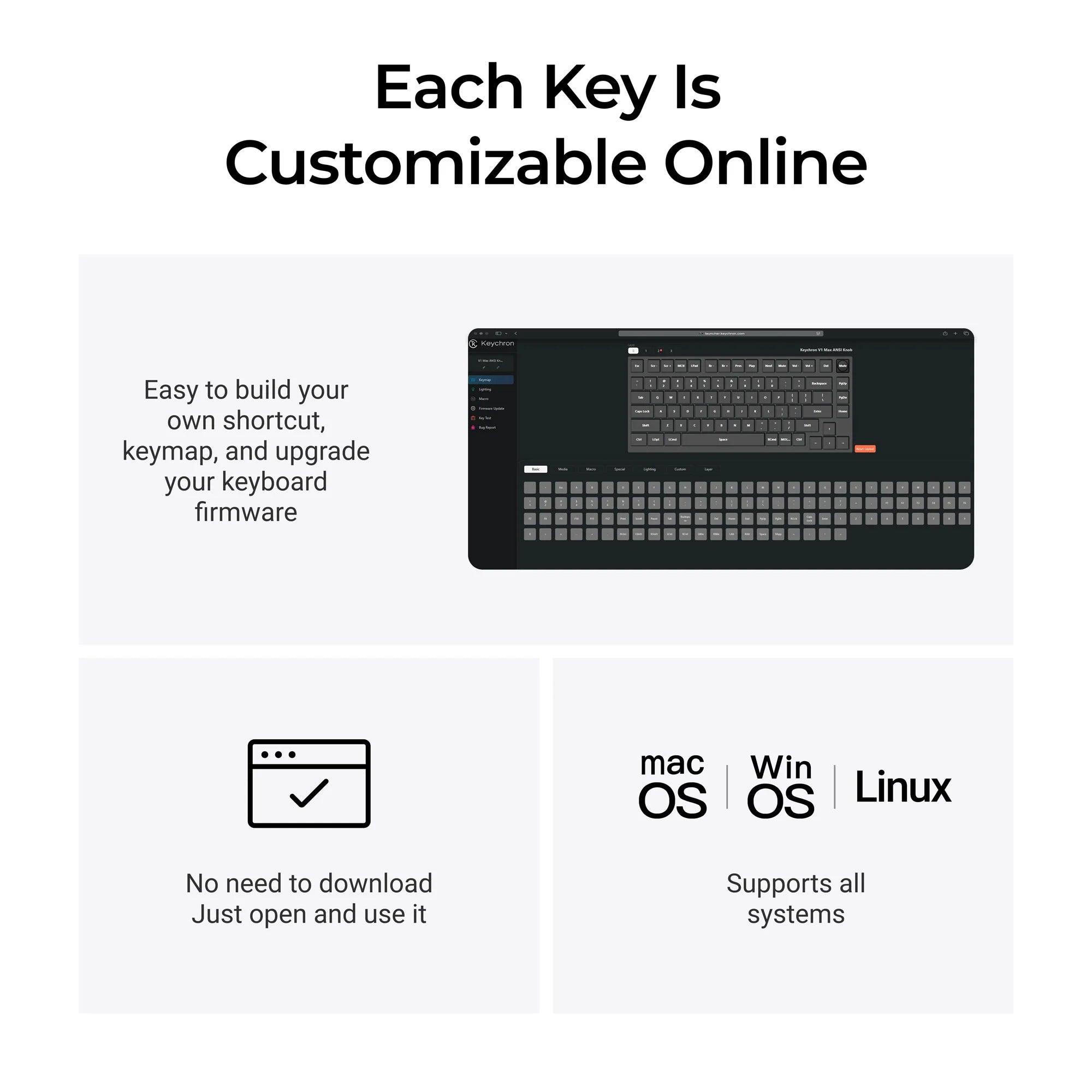 Keychron V4 Max QMK/VIA Wireless Custom Mechanical Keyboard - View 6