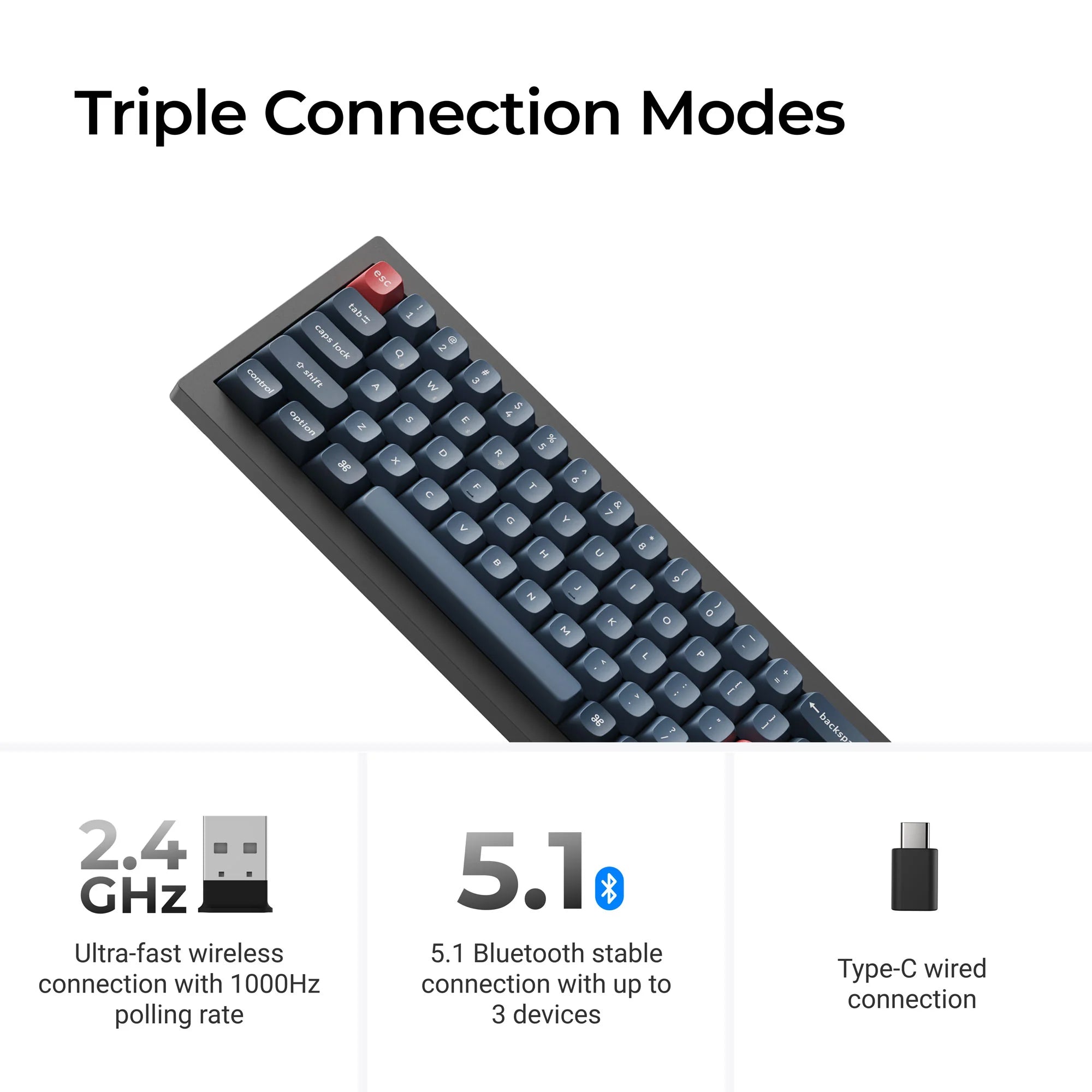 Keychron V2 Max QMK/VIA Wireless Custom Mechanical Keyboard - View 2