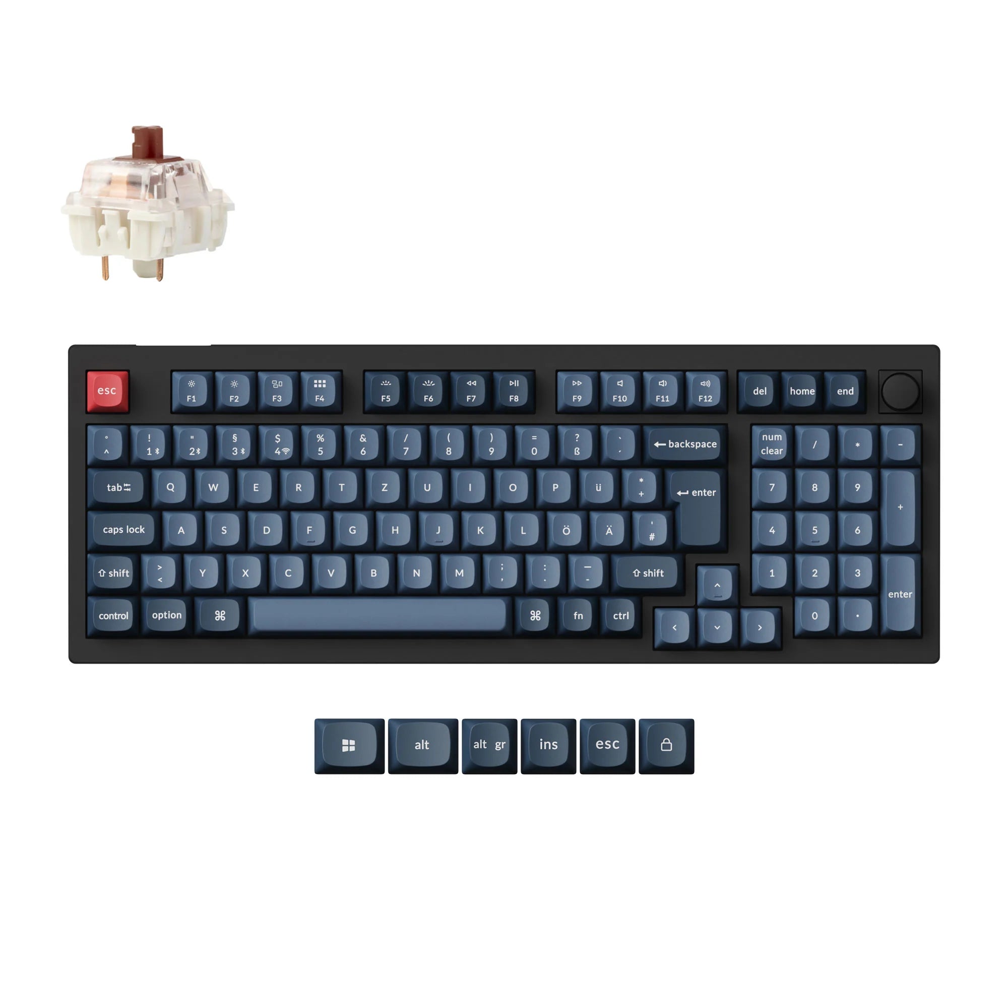 Keychron V5 Max QMK Wireless Custom Mechanical Keyboard ISO Layout Collection - View 2