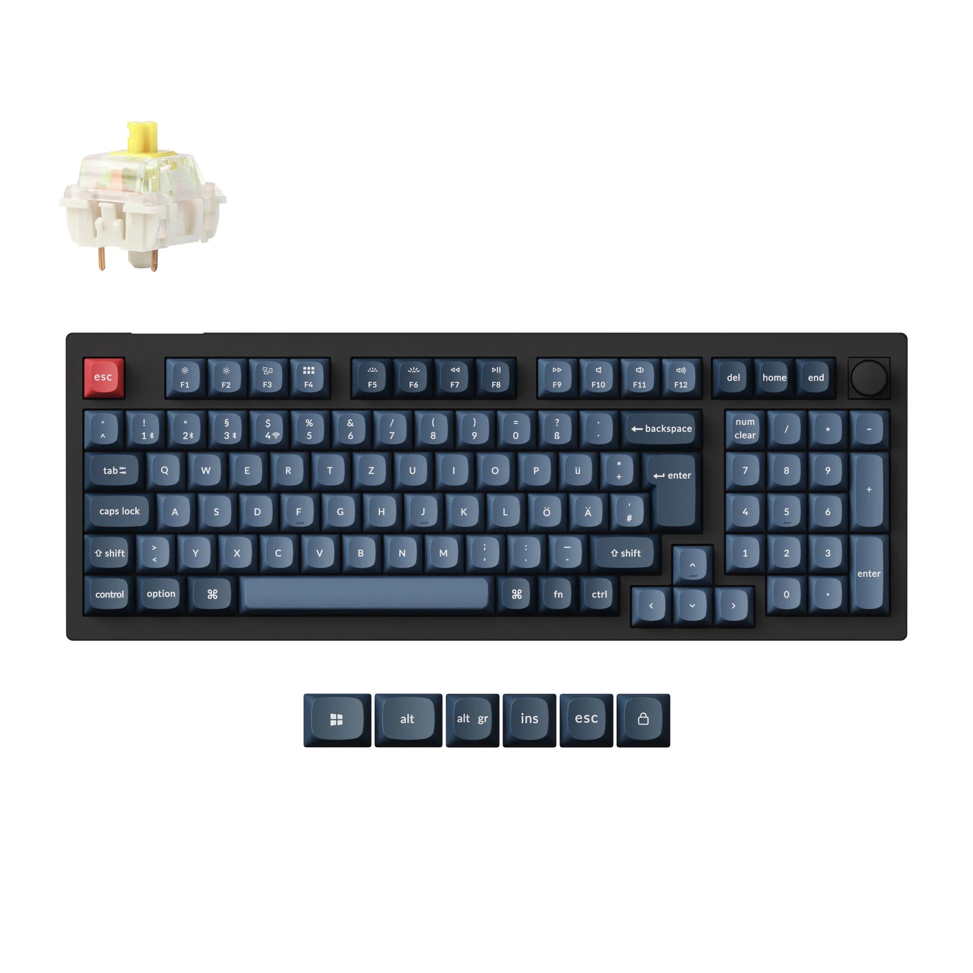 Keychron V5 Max QMK Wireless Custom Mechanical Keyboard ISO Layout Collection - View 3