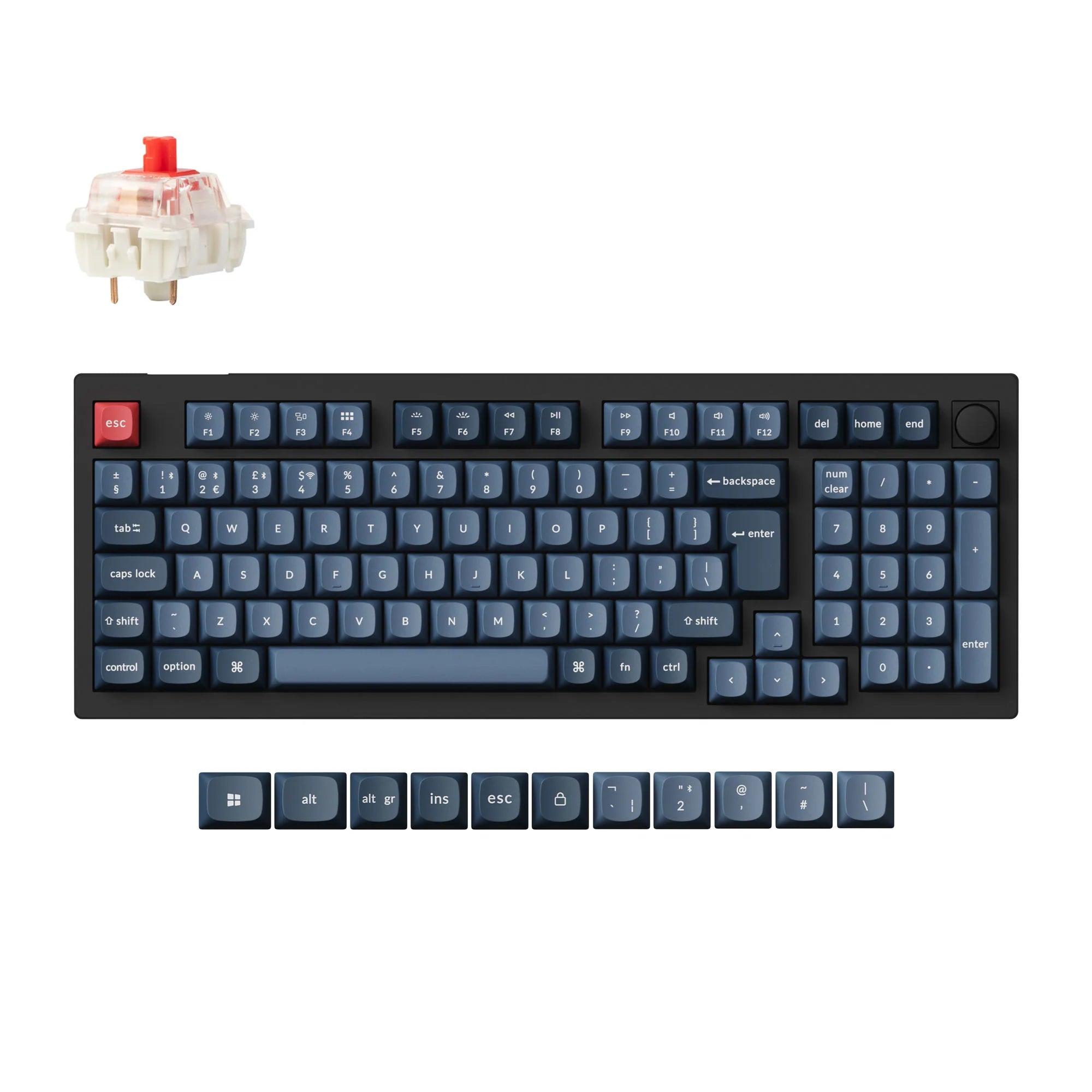 Keychron V5 Max QMK Wireless Custom Mechanical Keyboard ISO Layout Collection - View 4