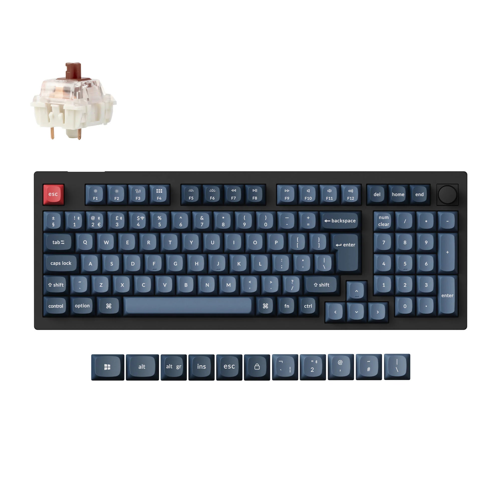 Keychron V5 Max QMK Wireless Custom Mechanical Keyboard ISO Layout Collection - View 5