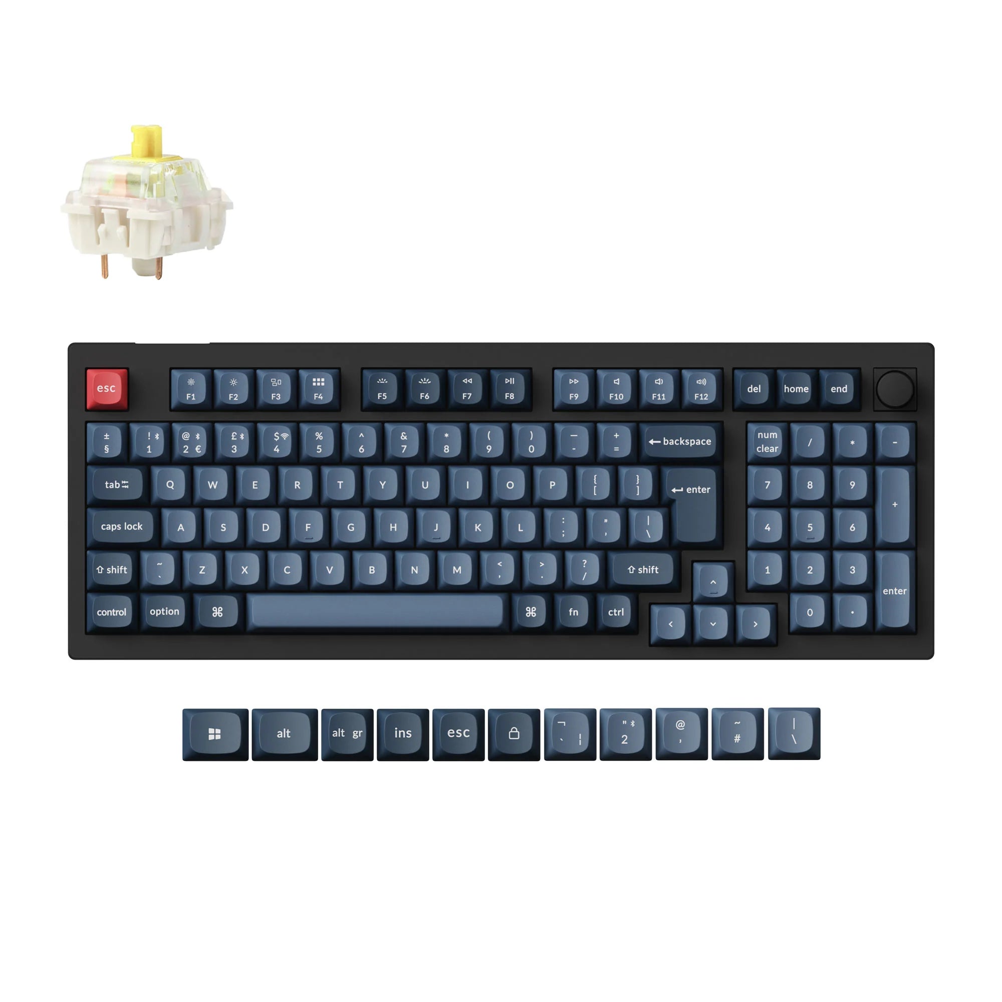 Keychron V5 Max QMK Wireless Custom Mechanical Keyboard ISO Layout Collection - View 6