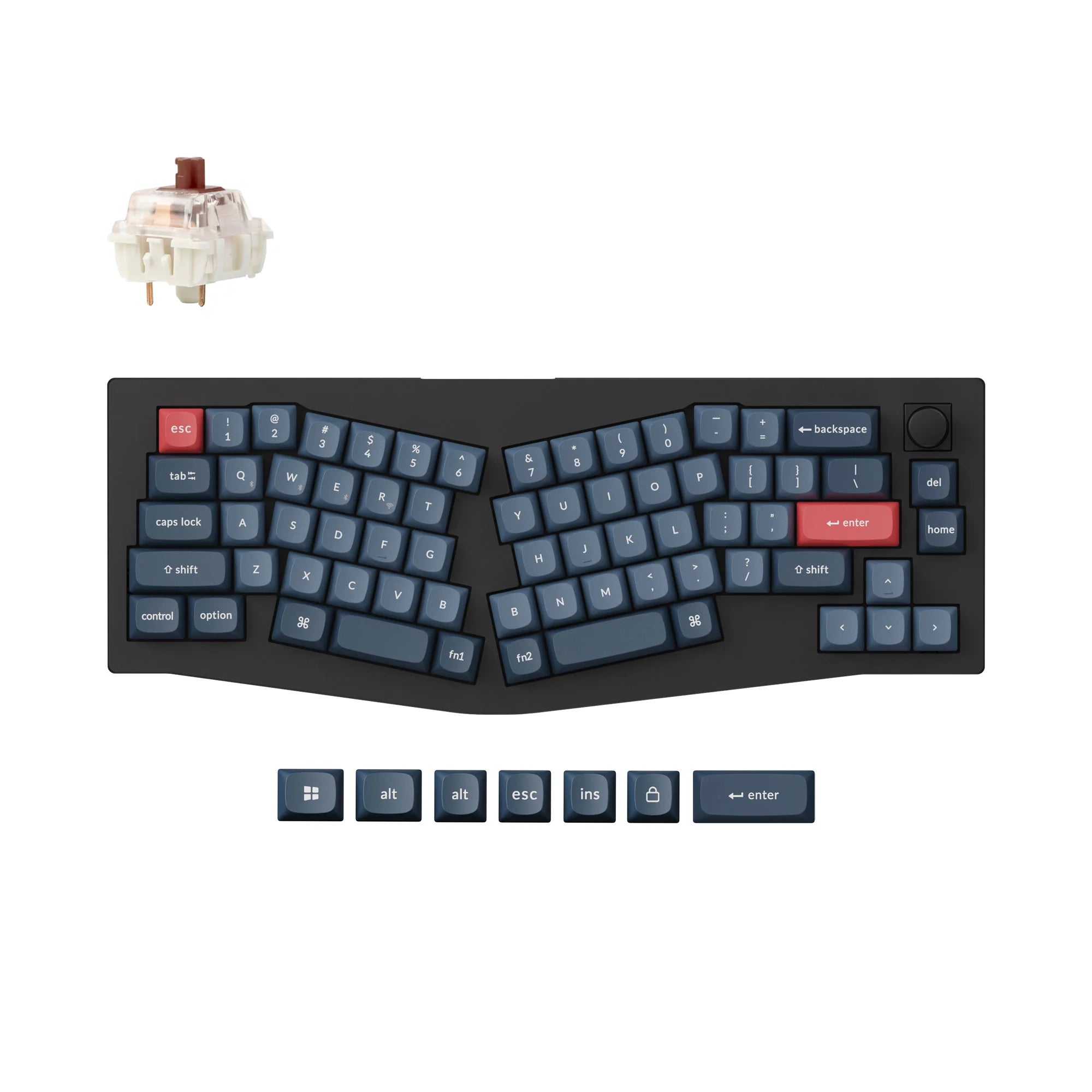 Keychron V8 Max (Alice Layout) QMK Custom Mechanical Keyboard - View 2