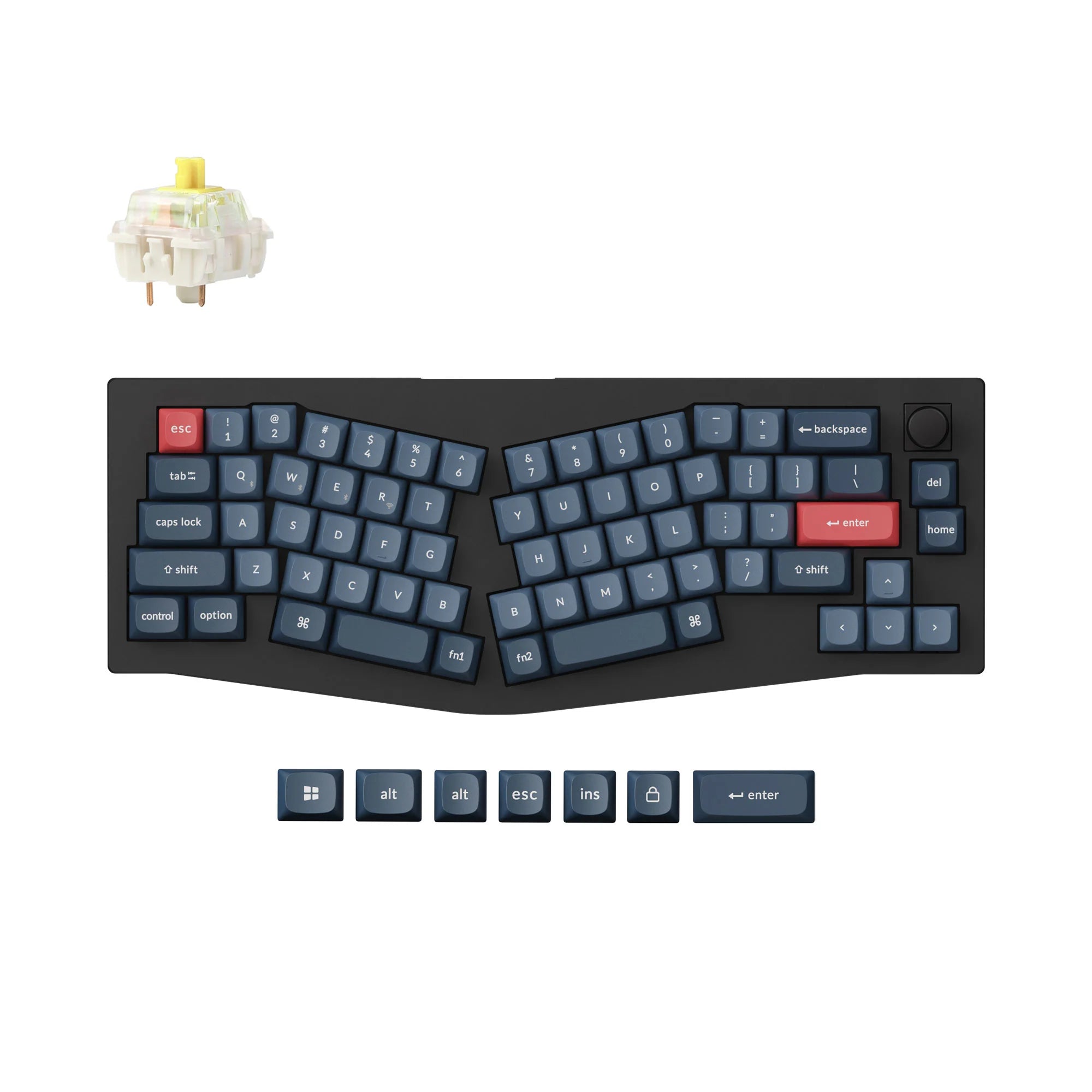 Keychron V8 Max (Alice Layout) QMK Custom Mechanical Keyboard - View 3